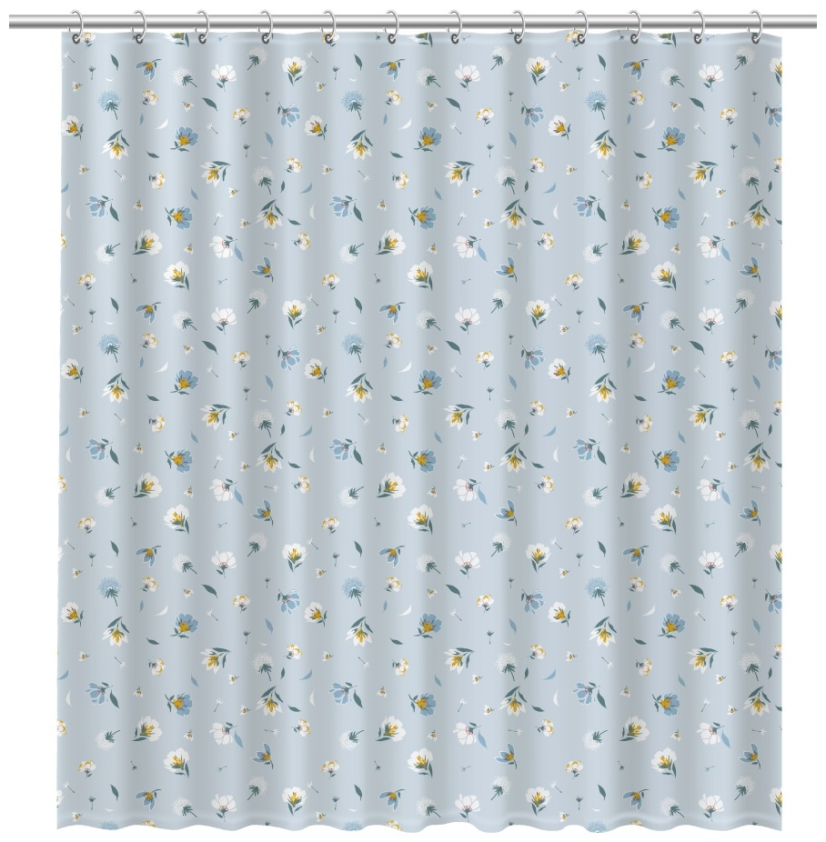 Штора Fixsen Garden FX-1509 180x200см голубой
