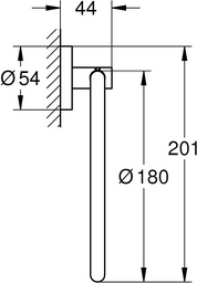 Держатель для полотенца Grohe Start 411742430 черный