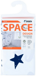 Шторка для ванной Fixsen Space Fx-2508 белый