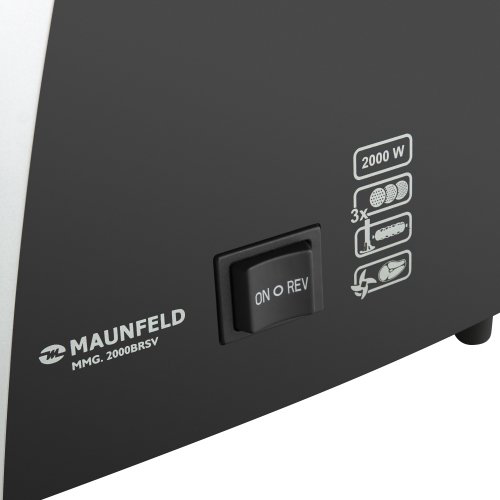 Мясорубка Maunfeld MMG.2000BRSV черная купить,NaN