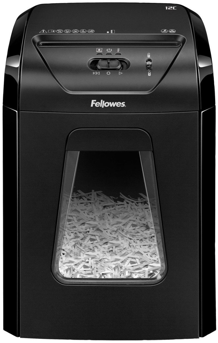 Шредер Fellowes Powershred 12C черный