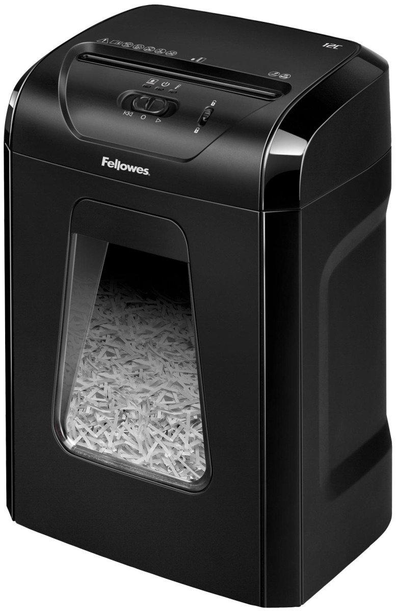 Шредер Fellowes Powershred 12C черный купить,0