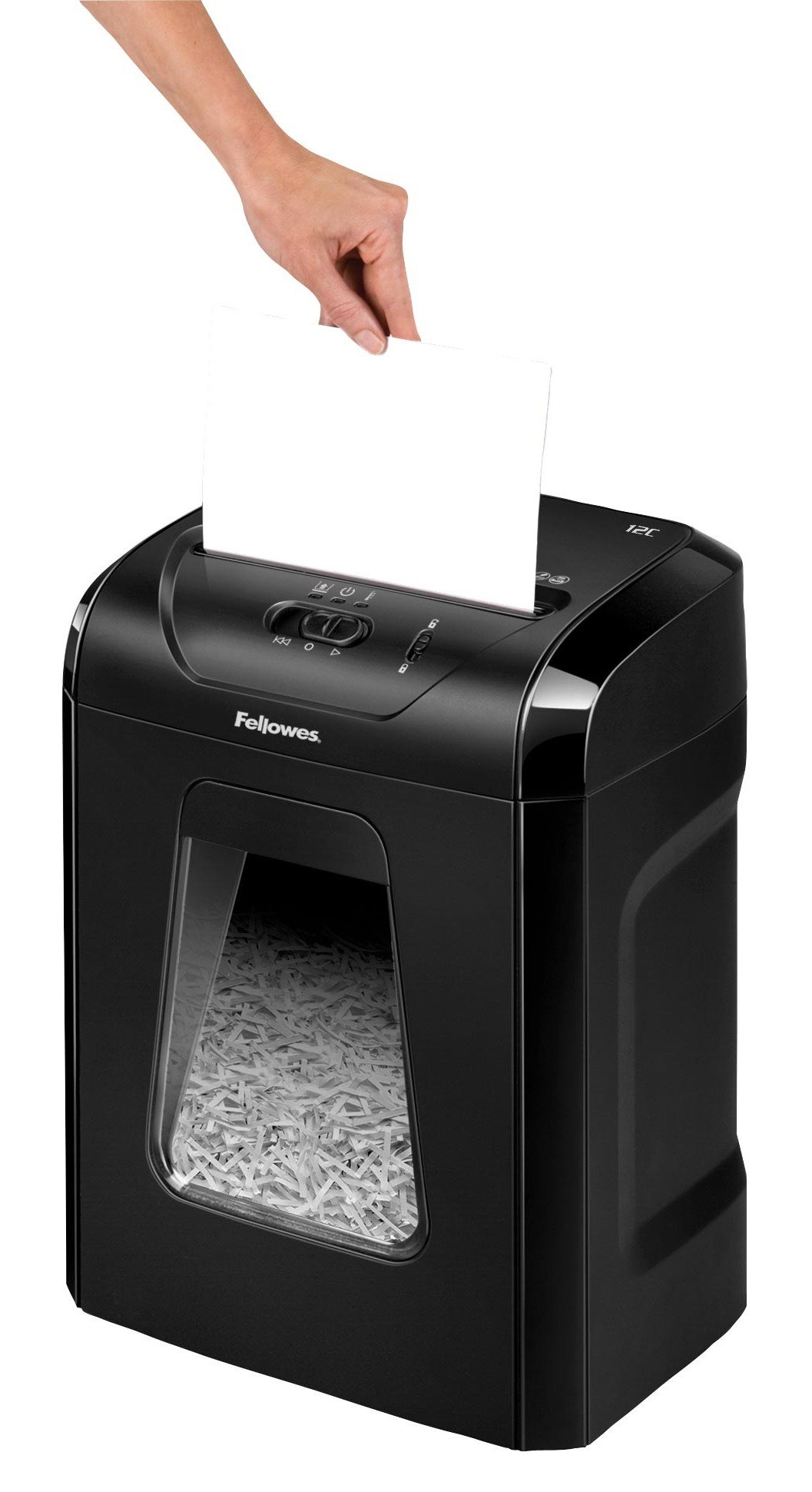 Шредер Fellowes Powershred 12C черный купить,0