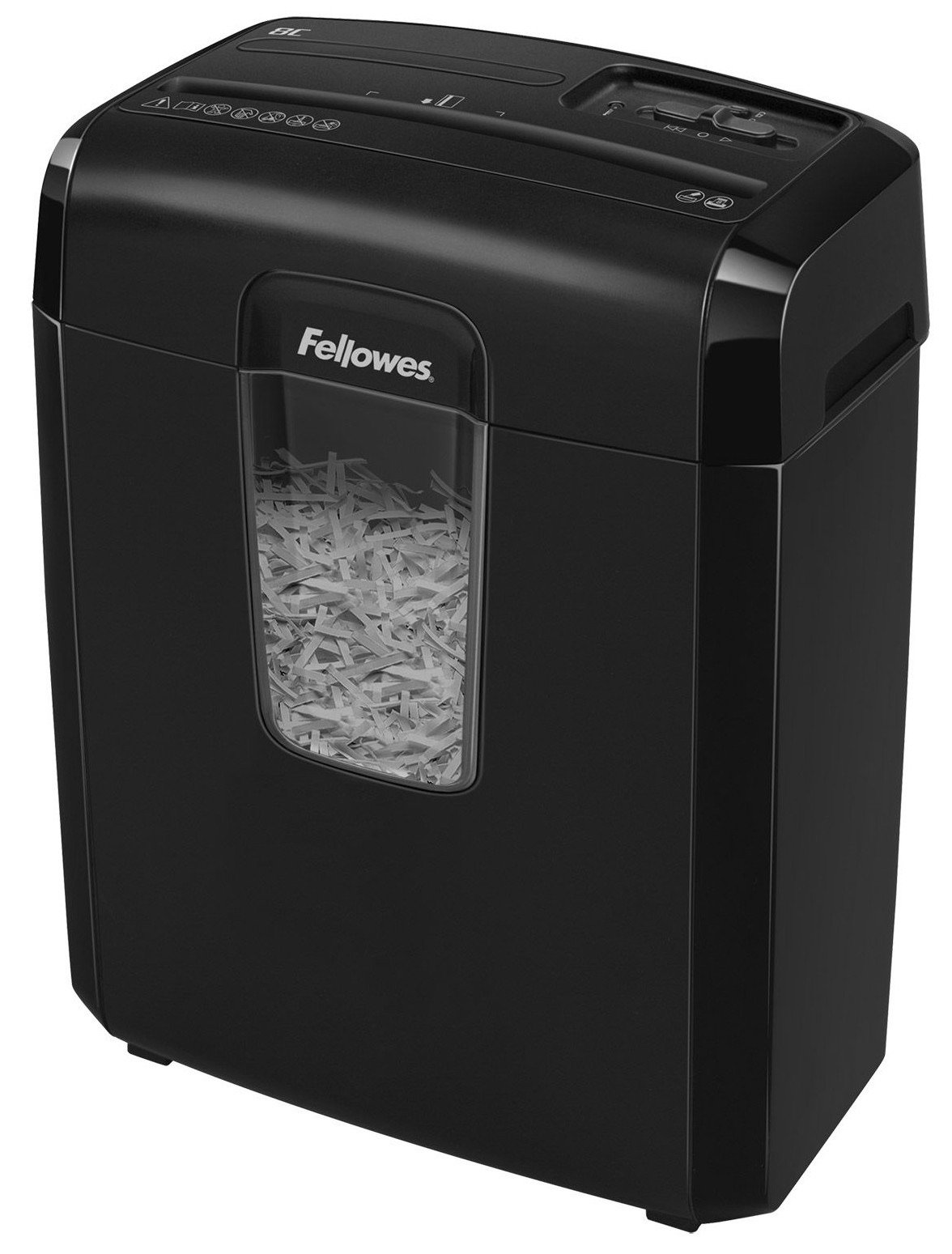 Шредер Fellowes Powershred M-8C DIN P-4 черный купить,NaN