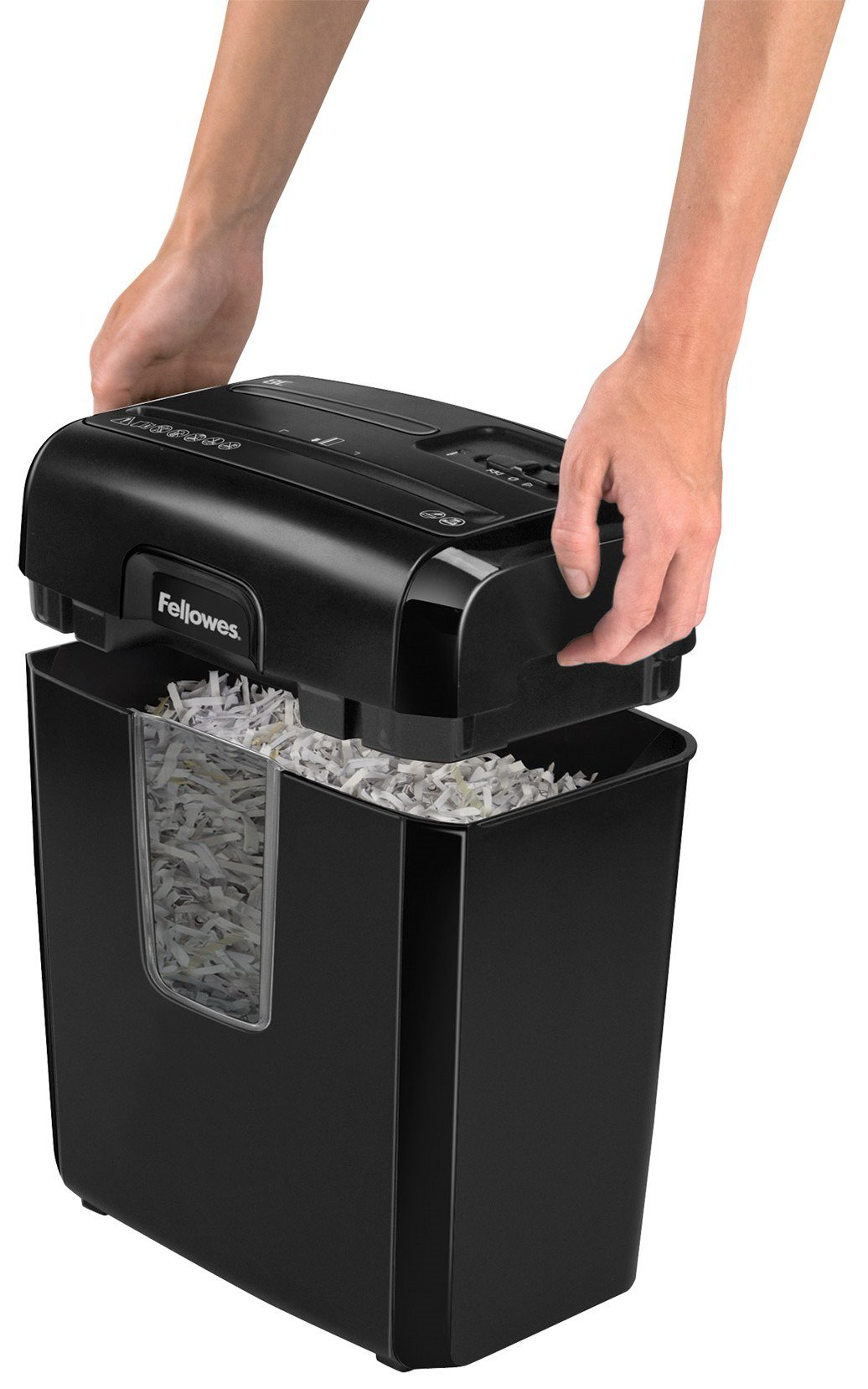 Шредер Fellowes Powershred M-8C DIN P-4 черный купить,NaN