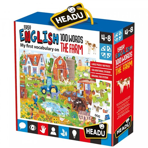 Настольная игра Headu  Английский легко! Ферма купить,NaN