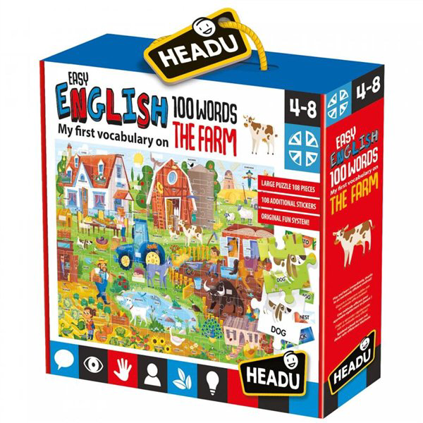 Настольная игра Headu  Английский легко! Ферма купить,NaN