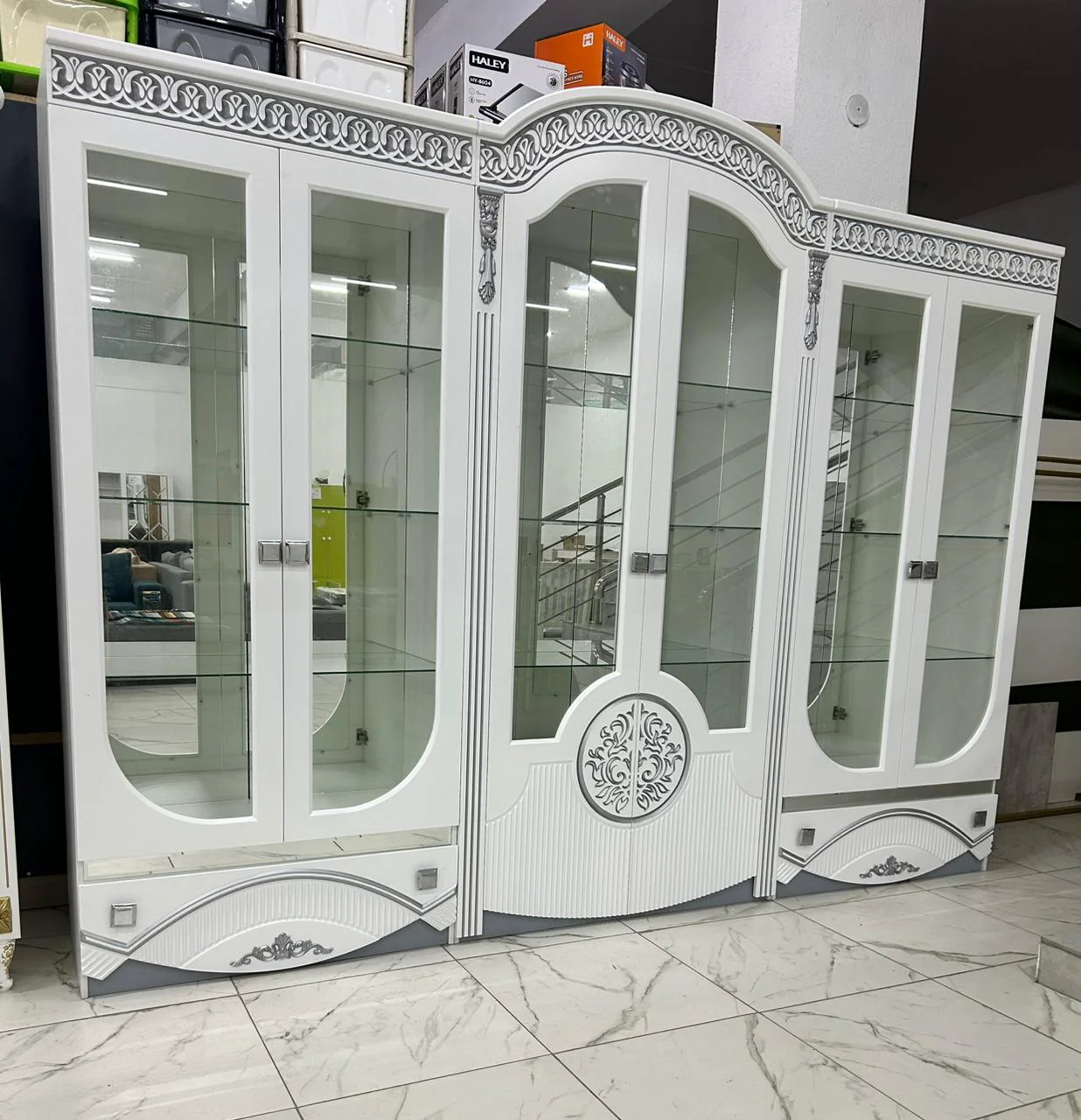 Витрина Grand Miks Рио белая купить,475880