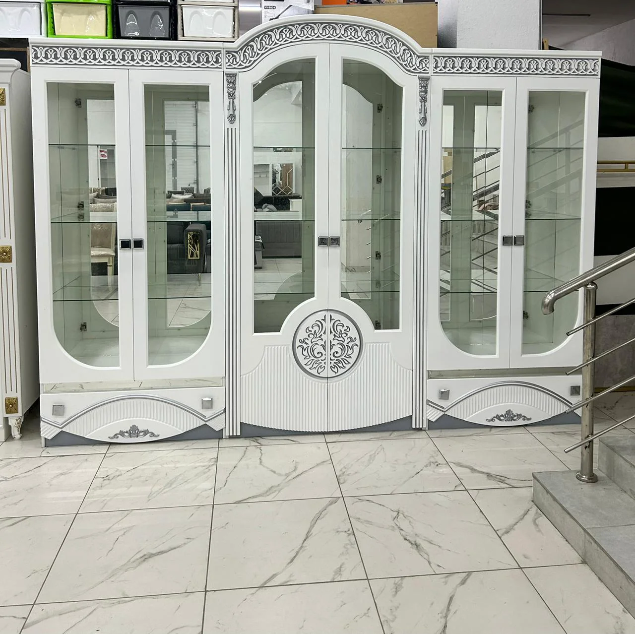 Витрина Grand Miks Рио белая купить,475880