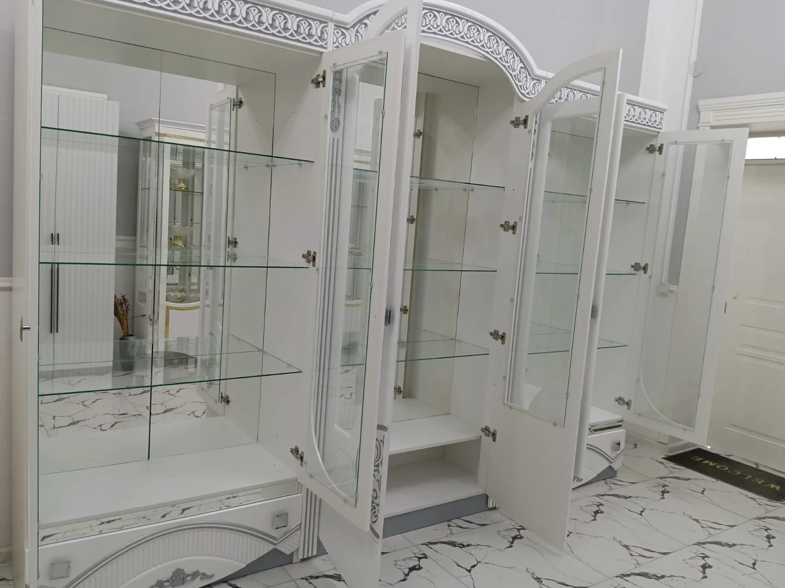 Витрина Grand Miks Рио белая купить,475880