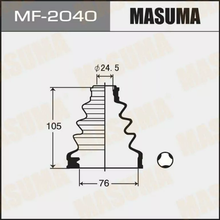 Пыльник шруса Masuma MF-2040