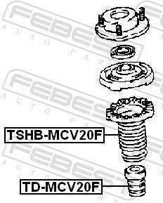 Отбойник амортизатора Febest TD-MCV20F купить,NaN
