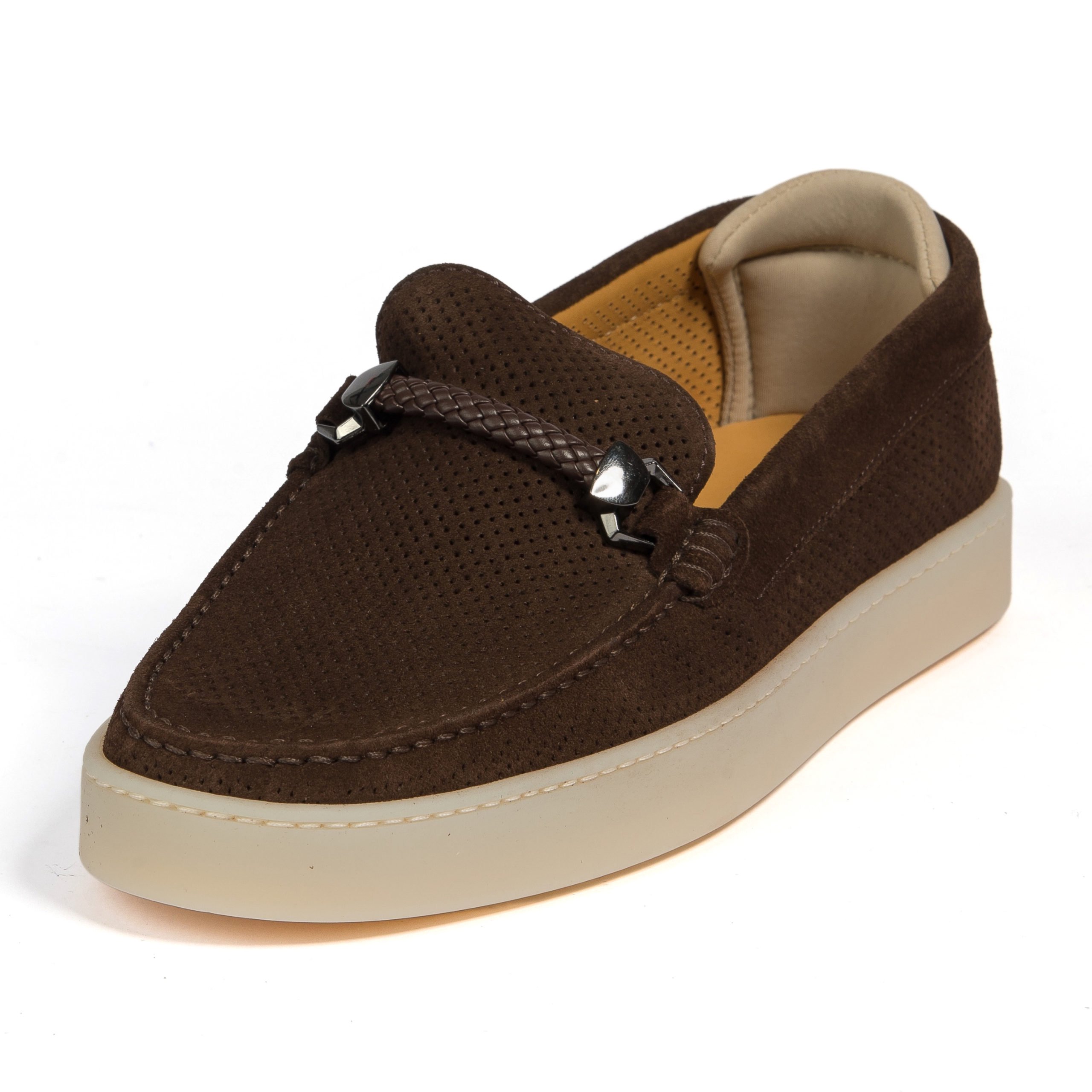 Мокасины Lucaguerrini Leon Cacao Mango Sabbia brown 43 