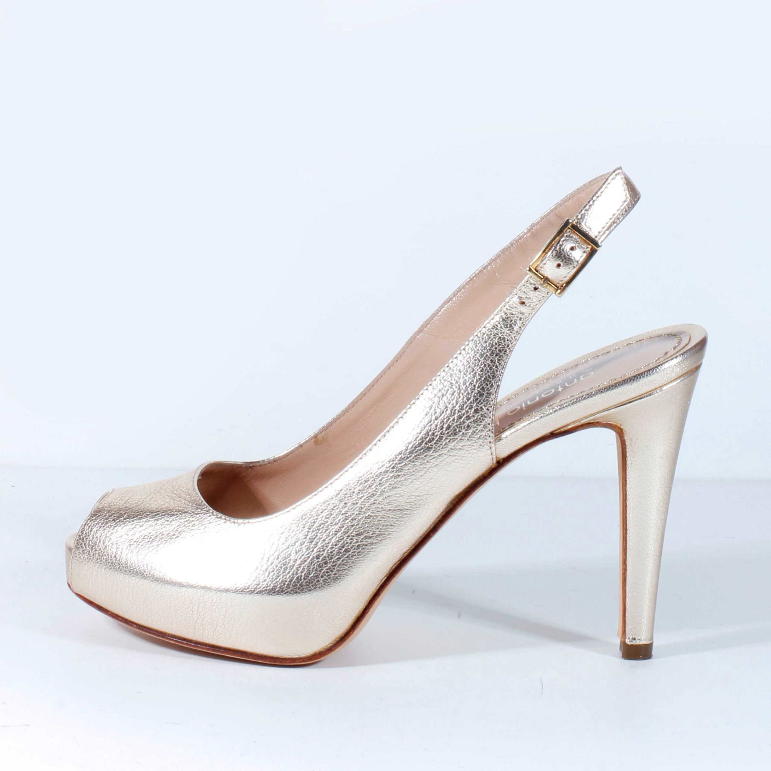 Босоножки Antonio Barbato 3460 gold 35,5 купить,NaN