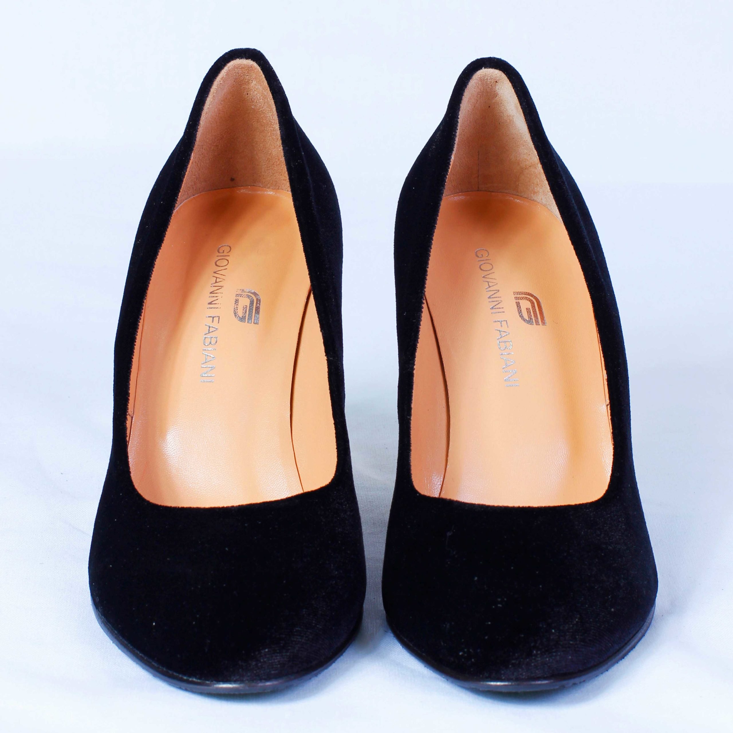 Туфли Giovanni Fabiani Velutto Nero Mushroom G3938 black 39.5 купить,0