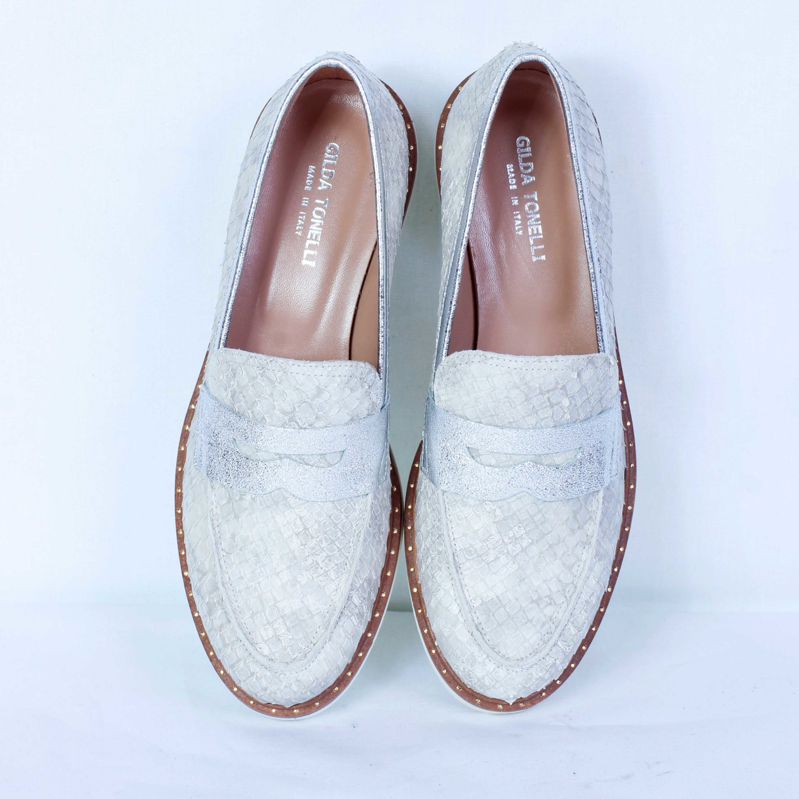 Лоферы Gilda Tonell 0706 Cobra Chiaccio grey 36 - ForteMarket Лоферы Gilda Tonell 0706 Cobra Chiaccio grey 36 купить,0