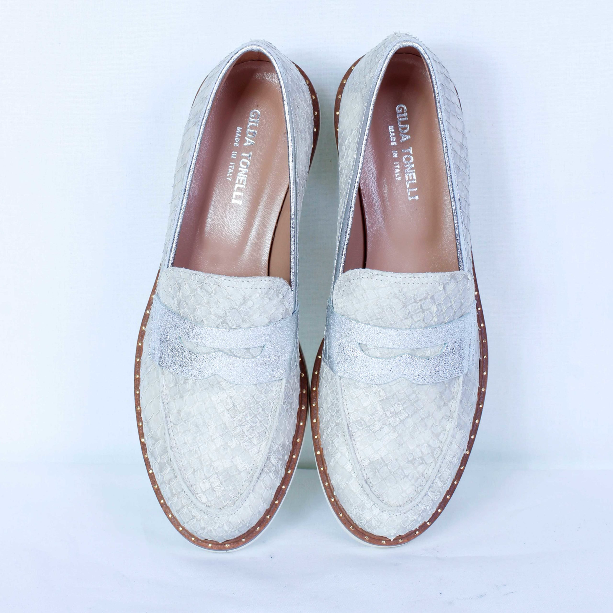 Лоферы Gilda Tonell 0706 Cobra Chiaccio grey 36 купить,NaN
