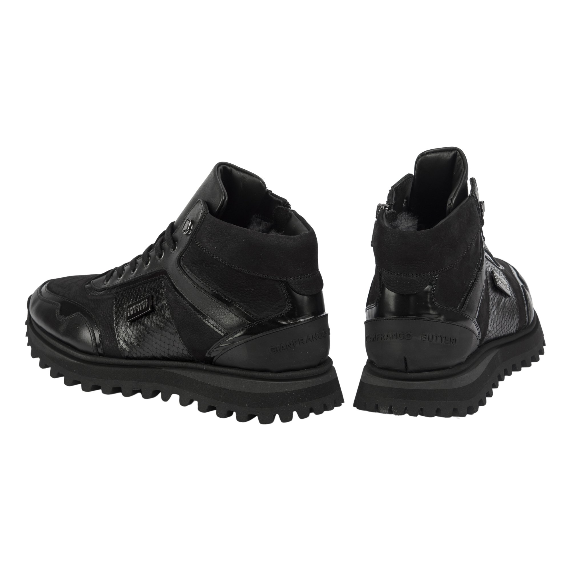 Ботинки Gianfranco Butteri 61458-B black 45 купить,NaN