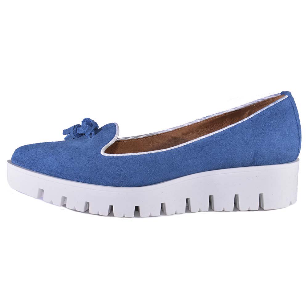 Балетки De Robert 3662 Velour Prussia 5828 blue 36