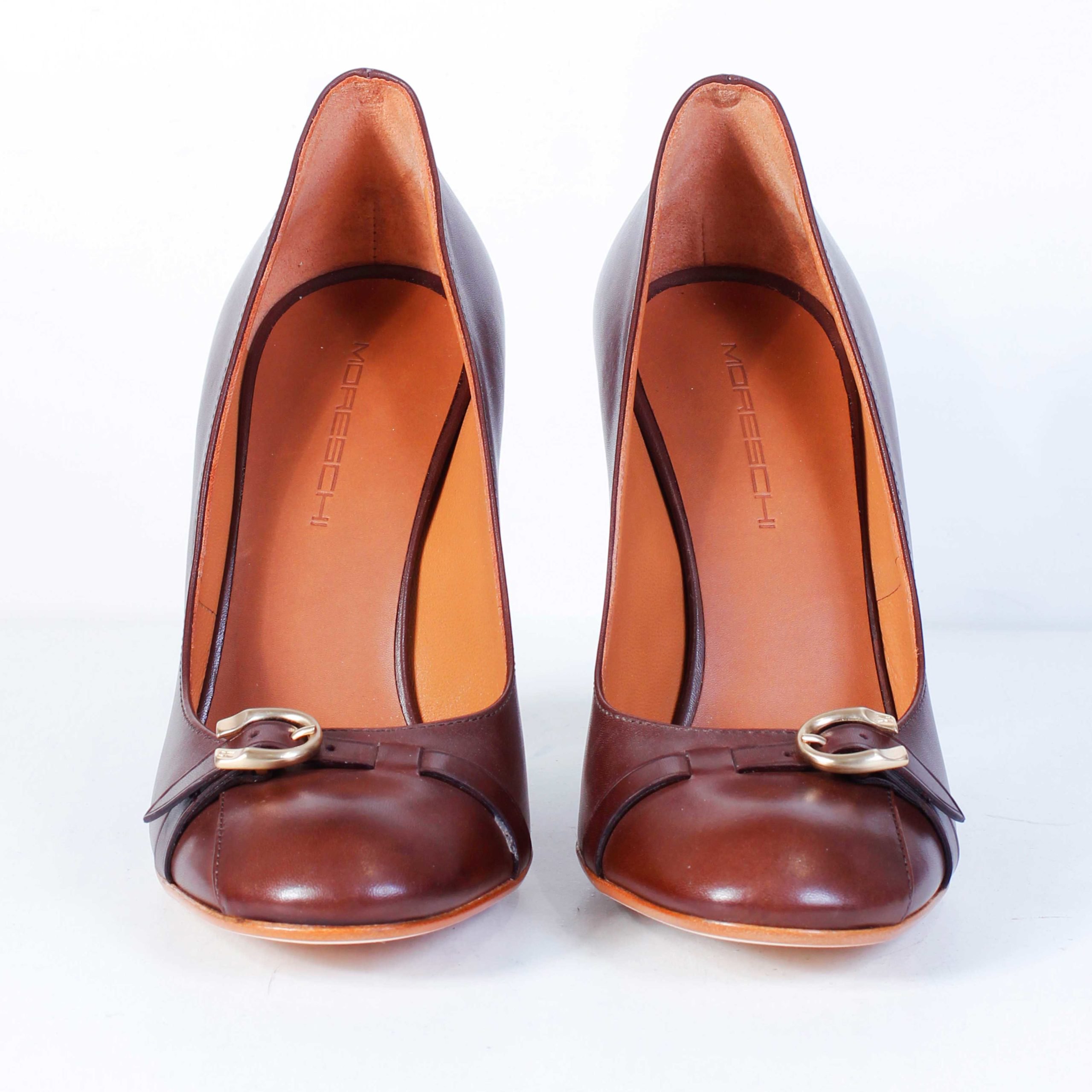Туфли Moreschi 62282 D24 F.DO Antonella Cuoio Prince 652 T.Moro brown 38