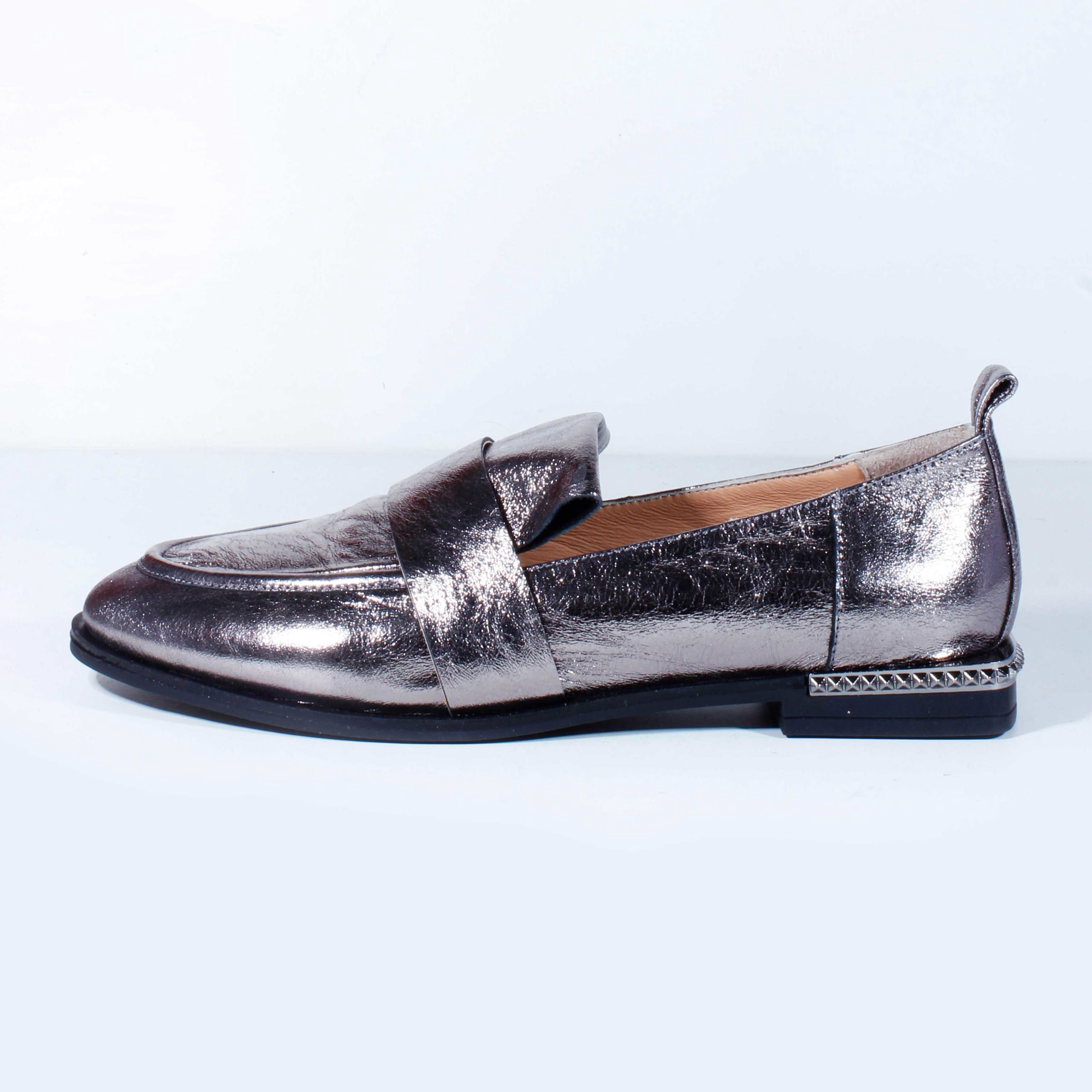 Лоферы Magza 906.1404 silver 40