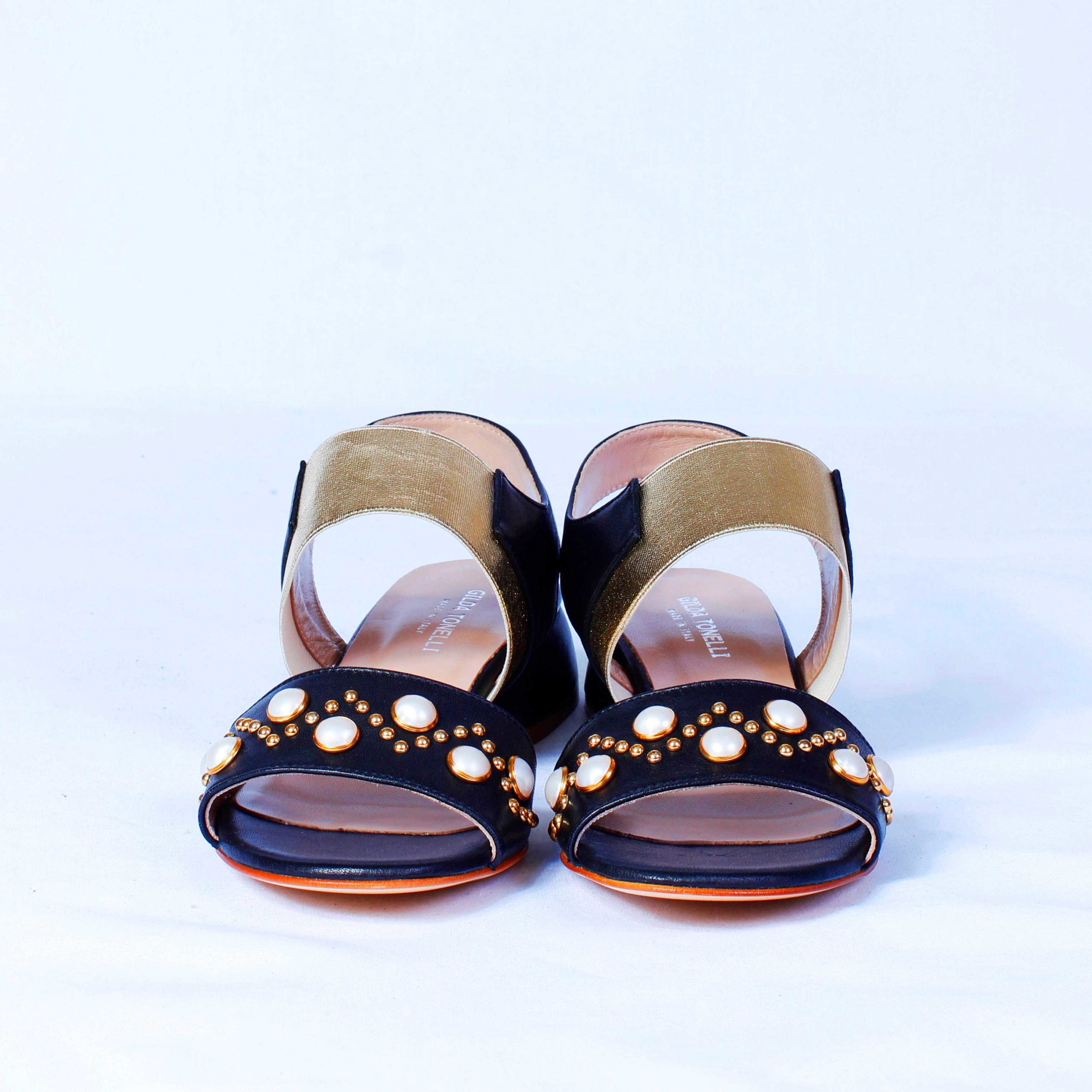 Босоножки Gilda Tonelli 0716  Nappa Nero 36.5 купить,27600
