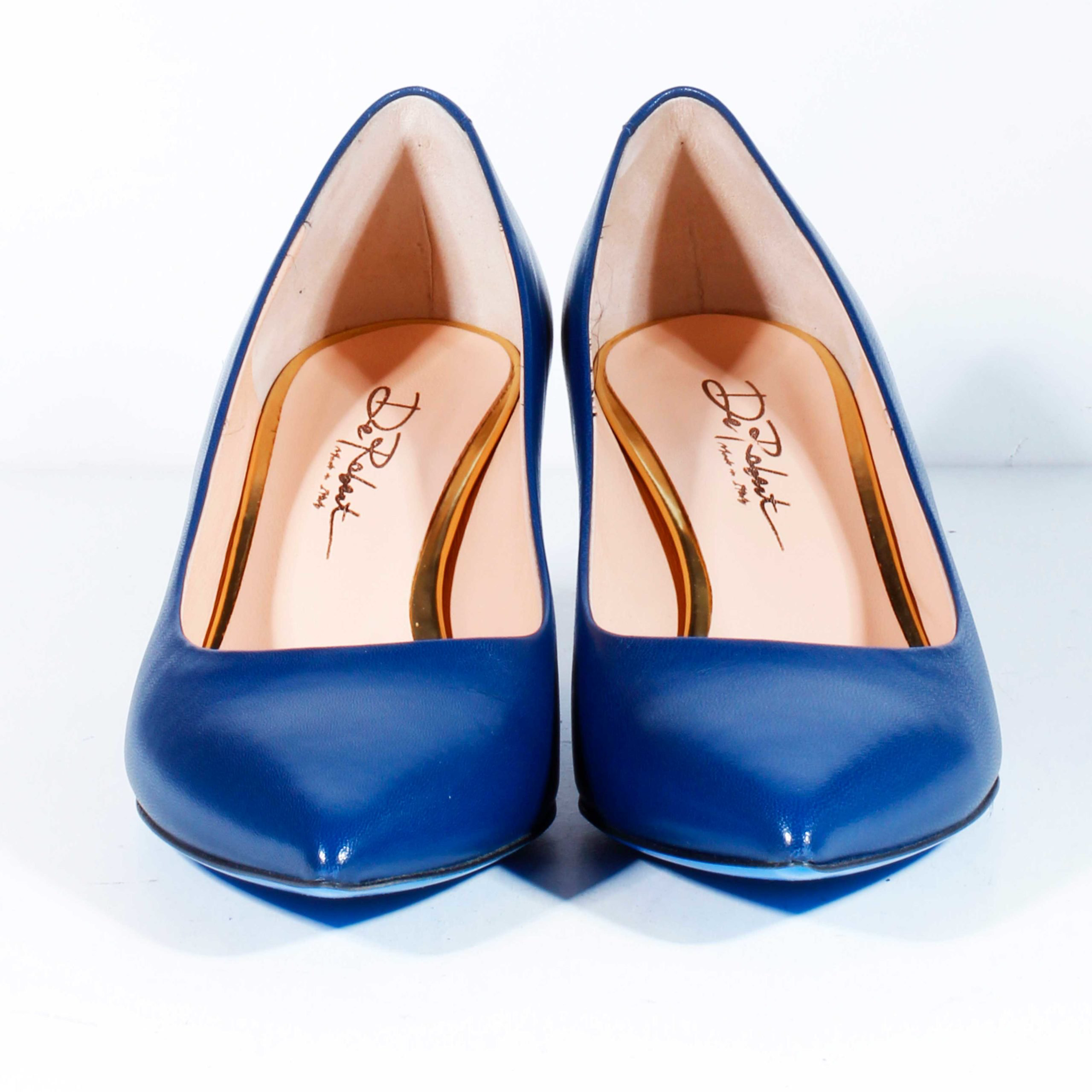 Туфли De Robert 4124 Nappa C79 navy 35.5 купить,NaN