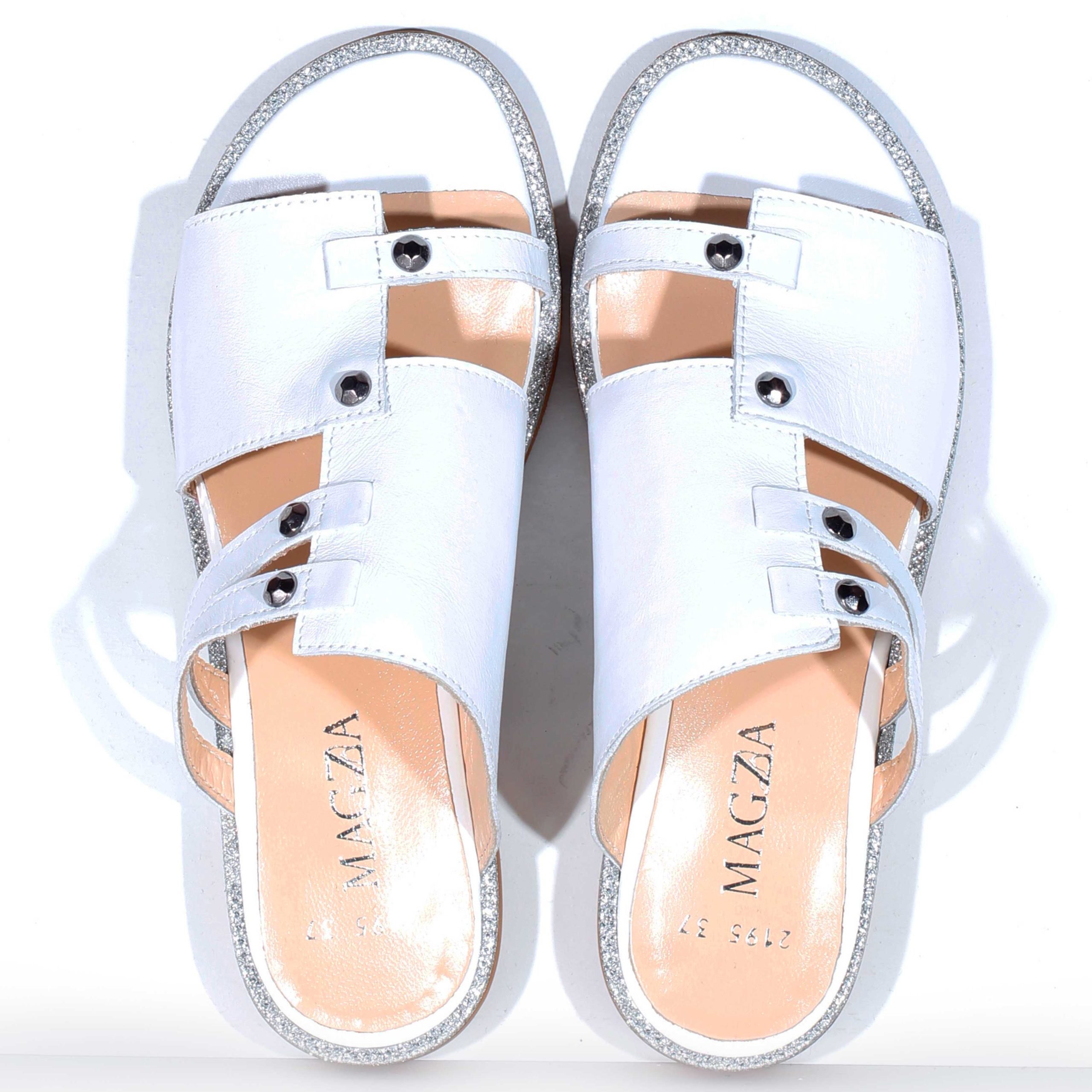 Шлепанцы Magza 2195 /03 white 39 - ForteMarket Шлепанцы Magza 2195 /03 white 39 купить,0