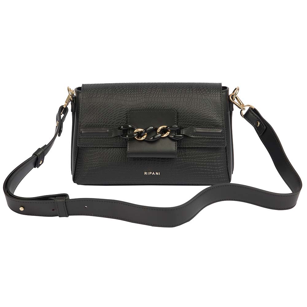Сумка Ripani Leather Bag Nero 3563HV.00003 черная купить,NaN