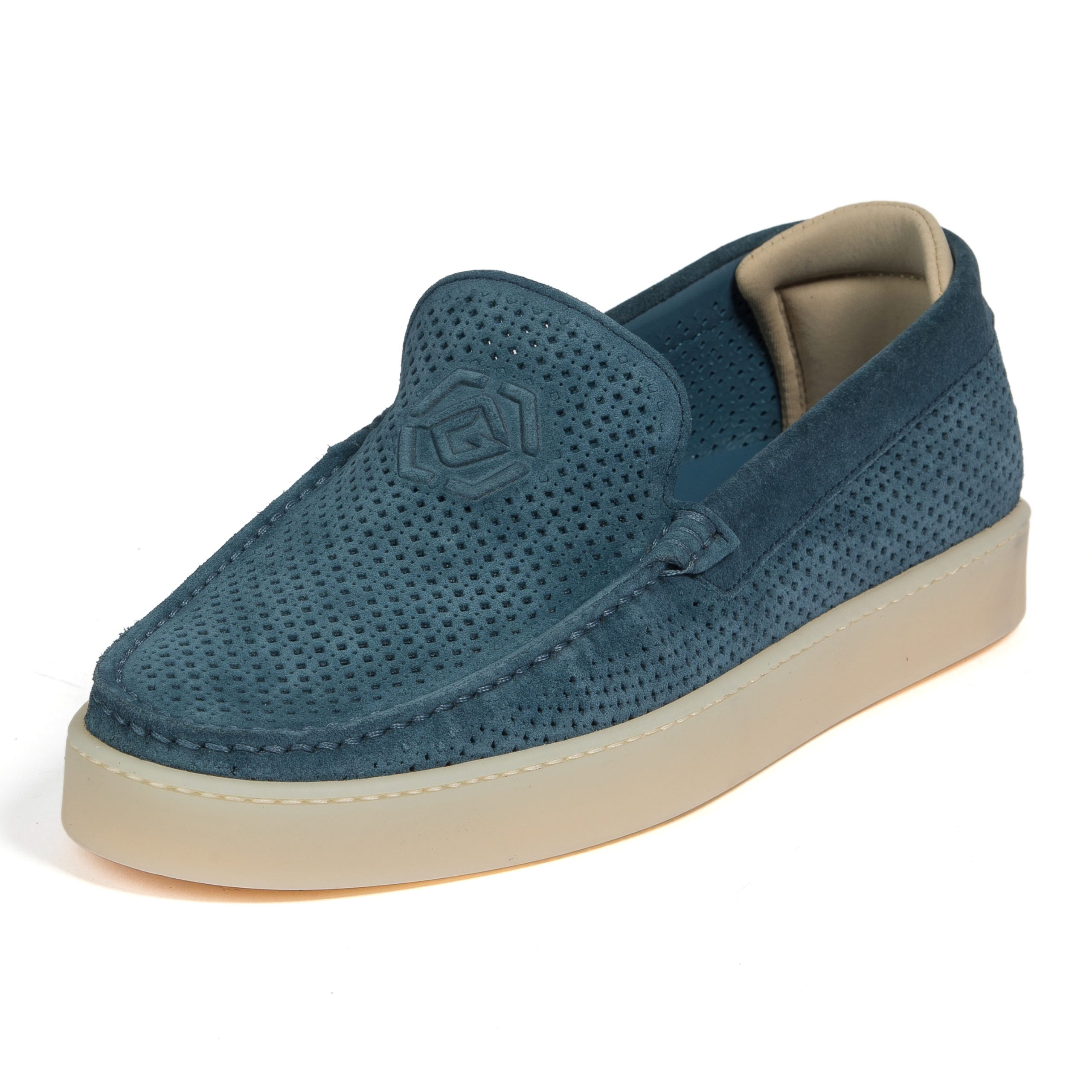 Мокасины Lucaguerrini 11915INDIGO blue 43  купить,NaN