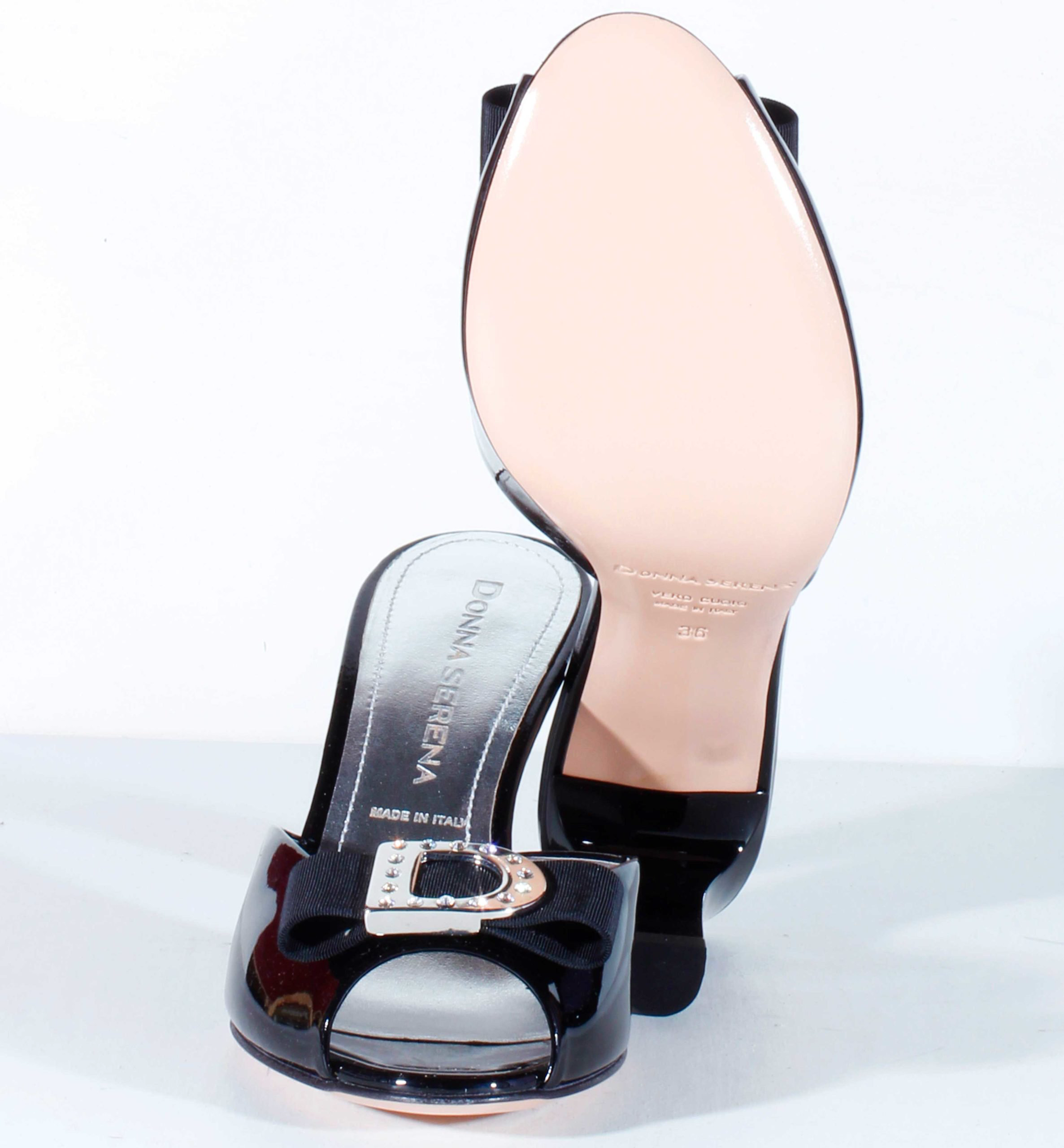 Сабо Donna Serena 7608 VNE black 36 купить,27600