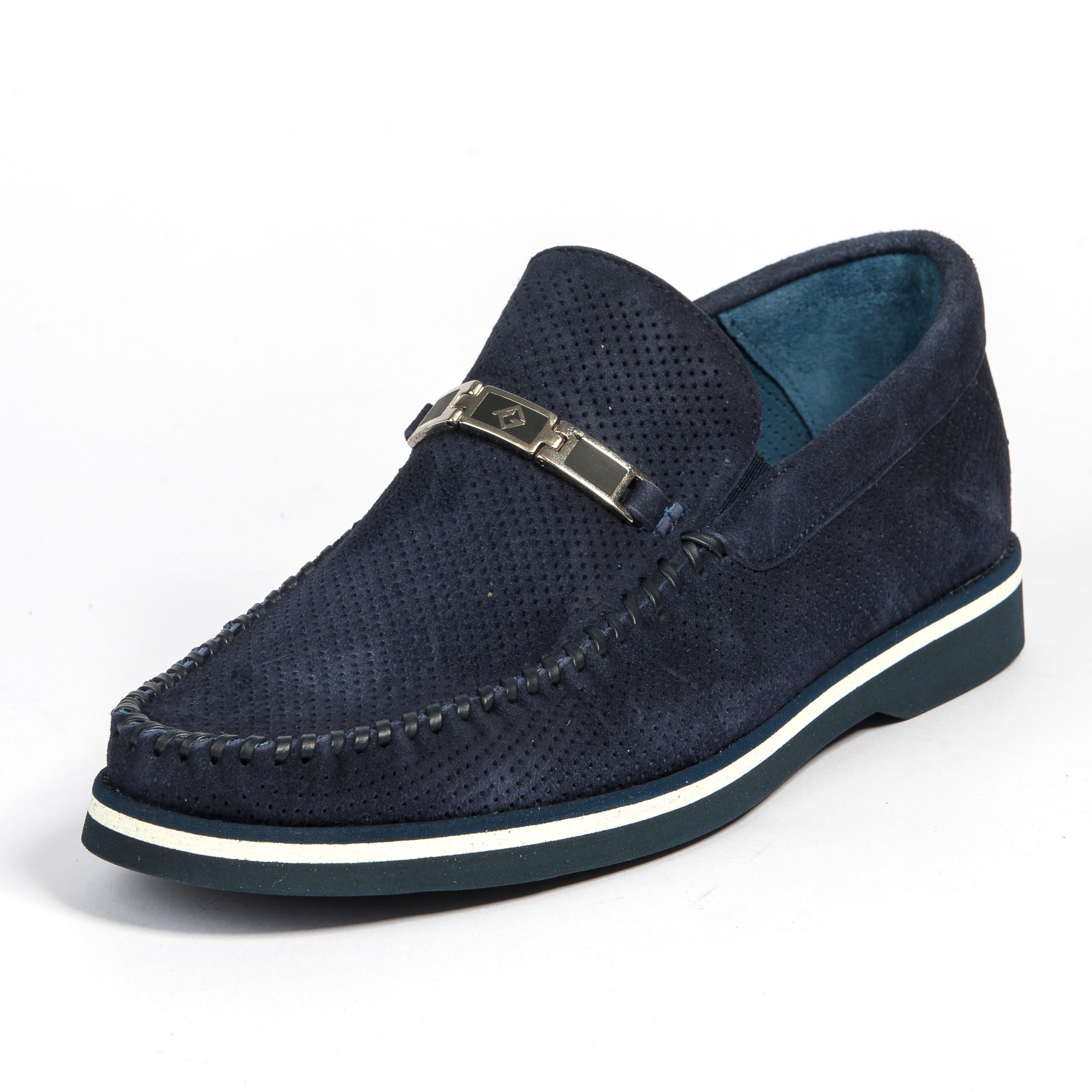 Мокасины Lucaguerrini 11906BLU blue 39