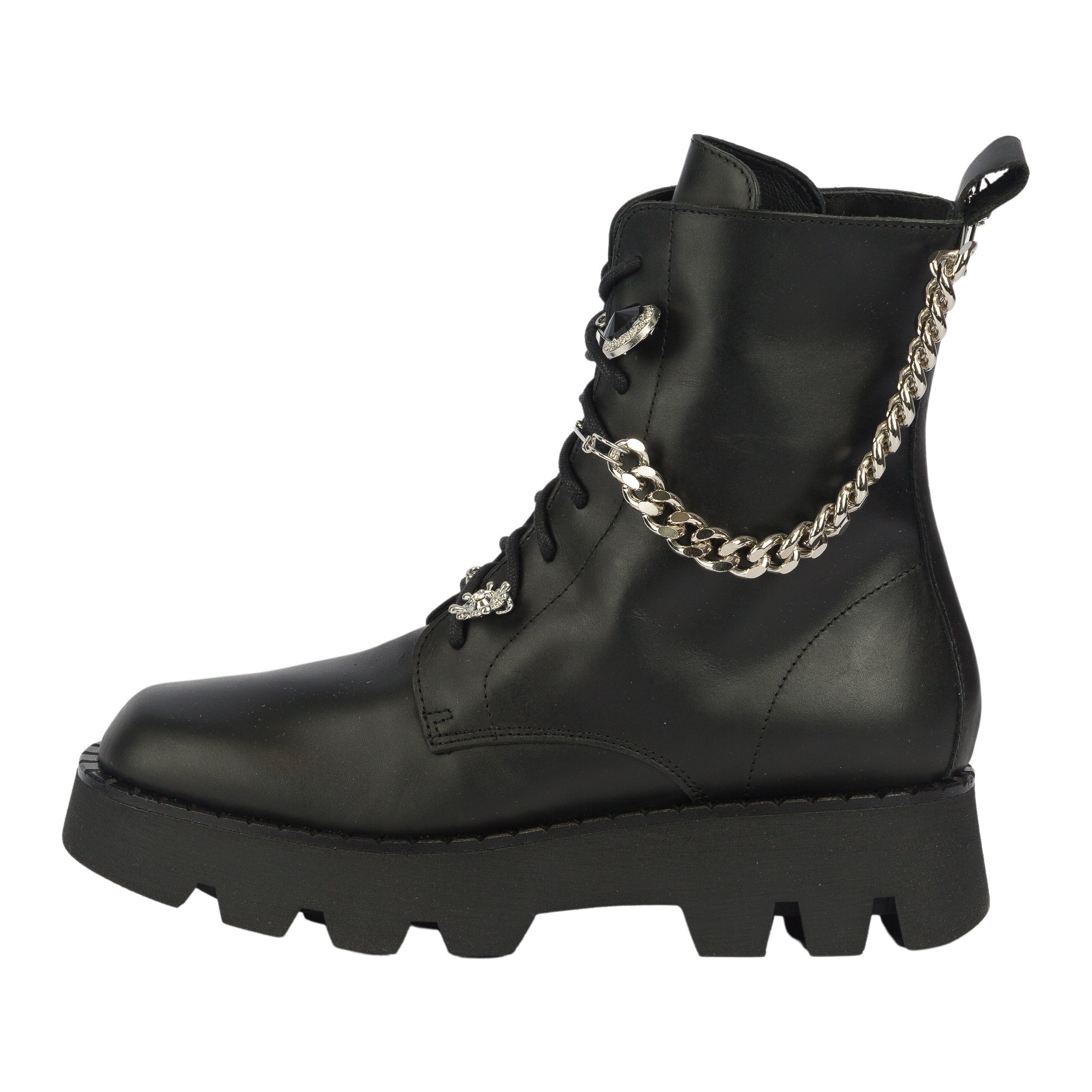 Ботинки Nila Nila Tronch Pelle Donna G37F black 38  купить,0