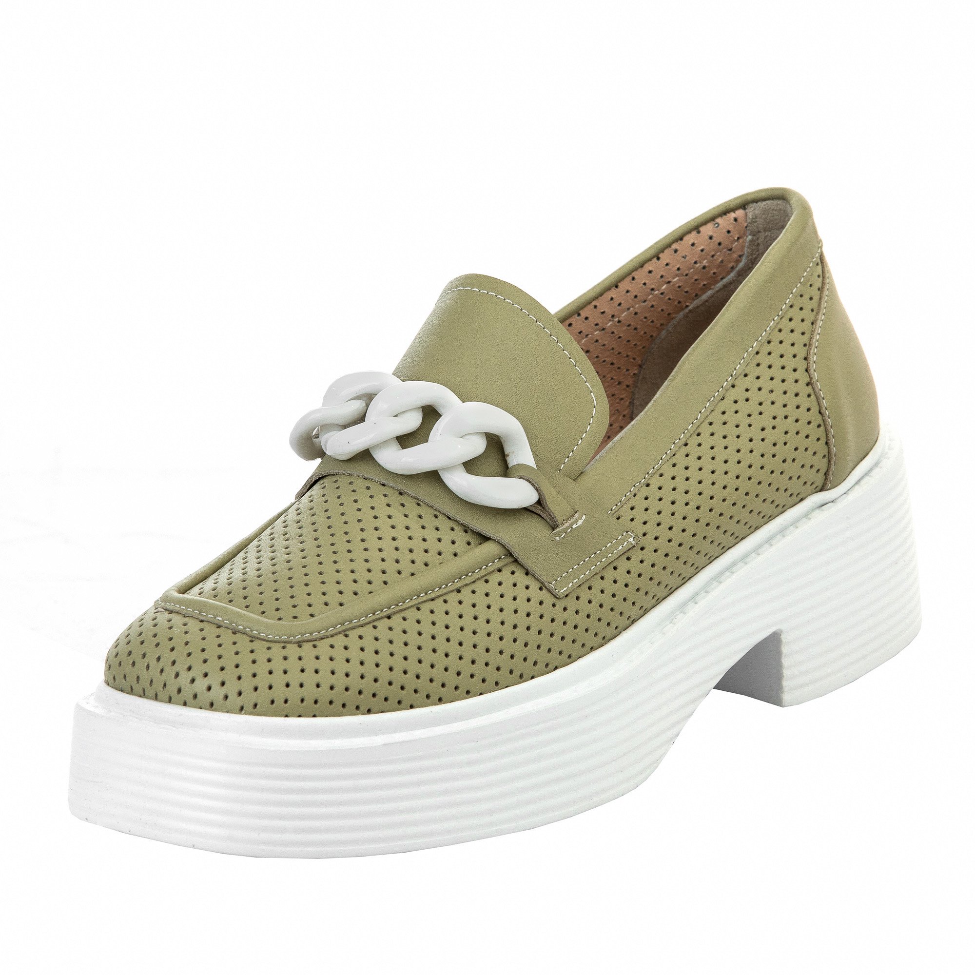 Лоферы Magza 03-1015 1015 24 green 38