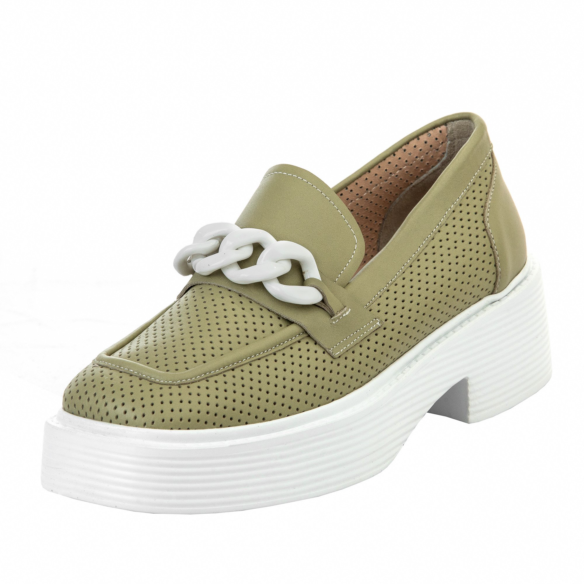 Лоферы Magza 03-1015 1015 24 green 37 