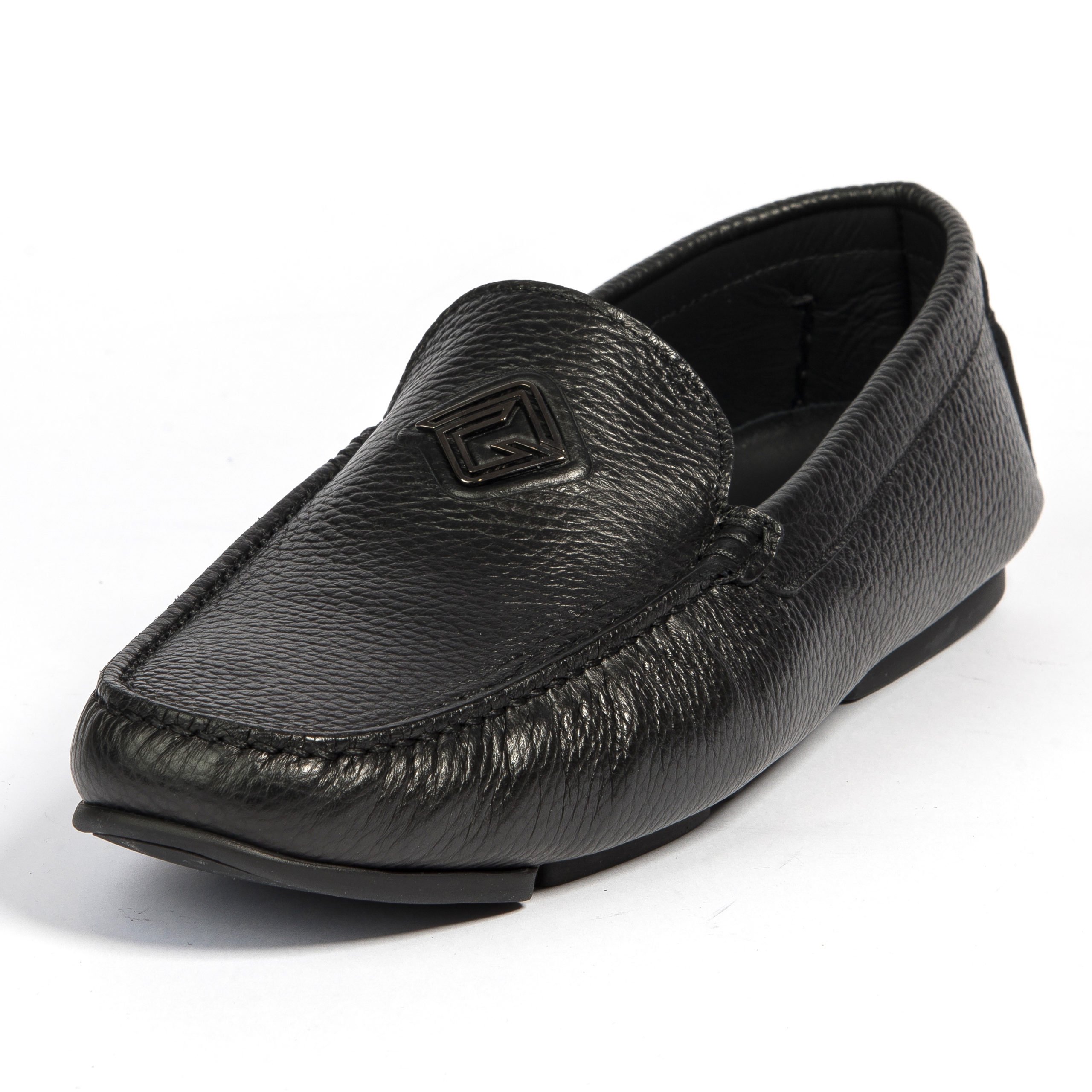 Мокасины Lucaguerrini 11995 black 45 