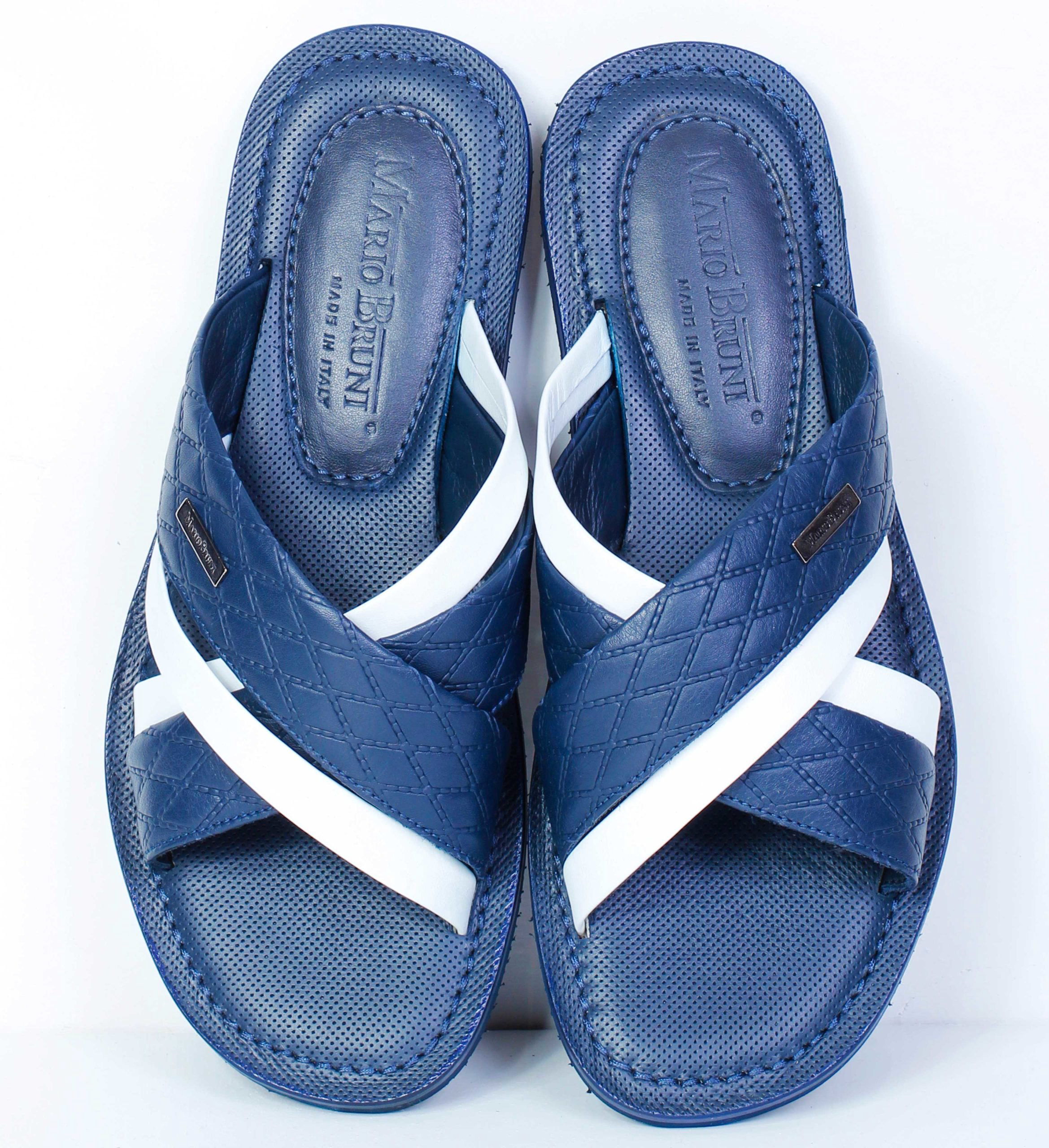 Шлепанцы Mario Bruni 6570 blue 40 купить,NaN