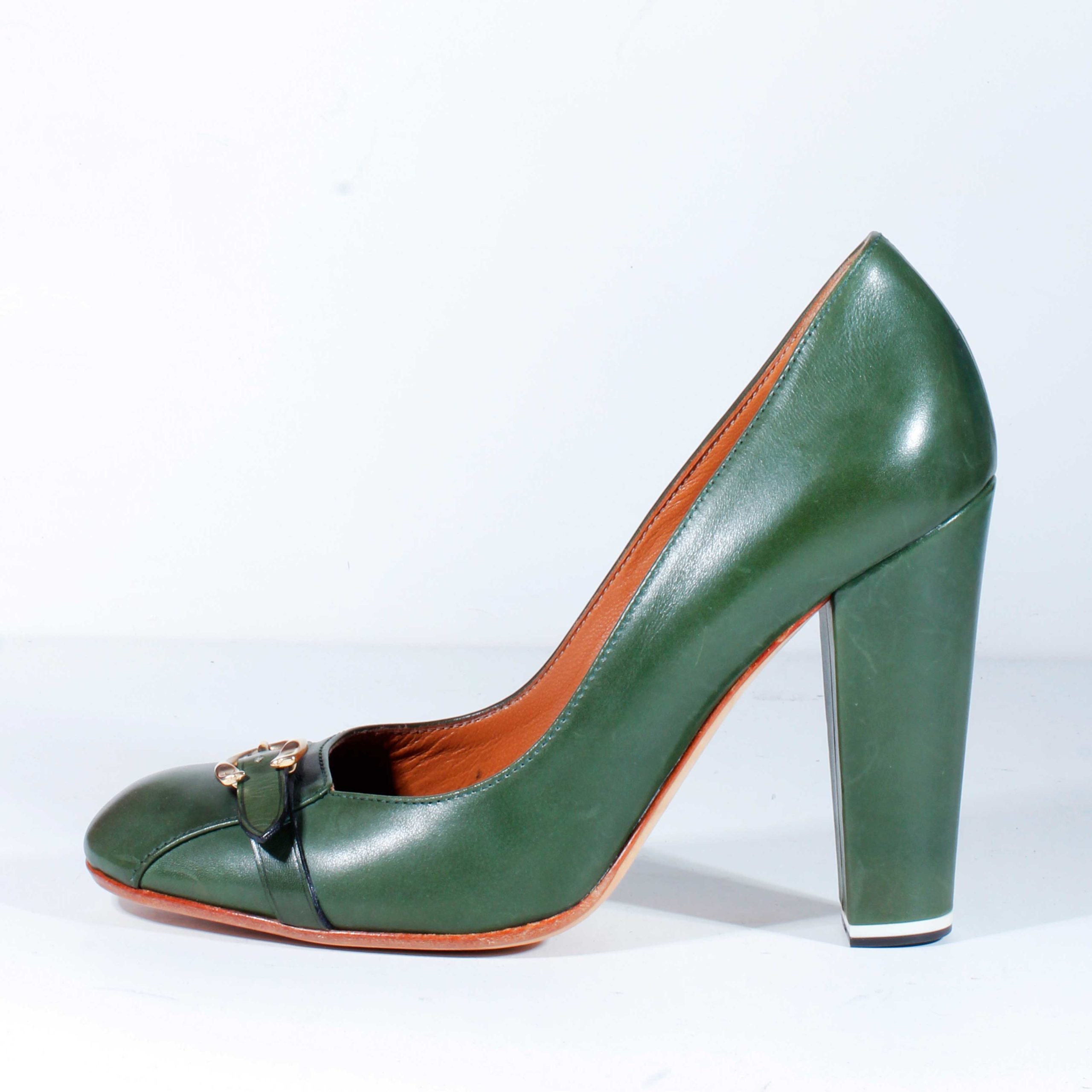 Туфли Moreschi 62282 D24 F.DO Antonella Cuoio Prince 620 green 36,5