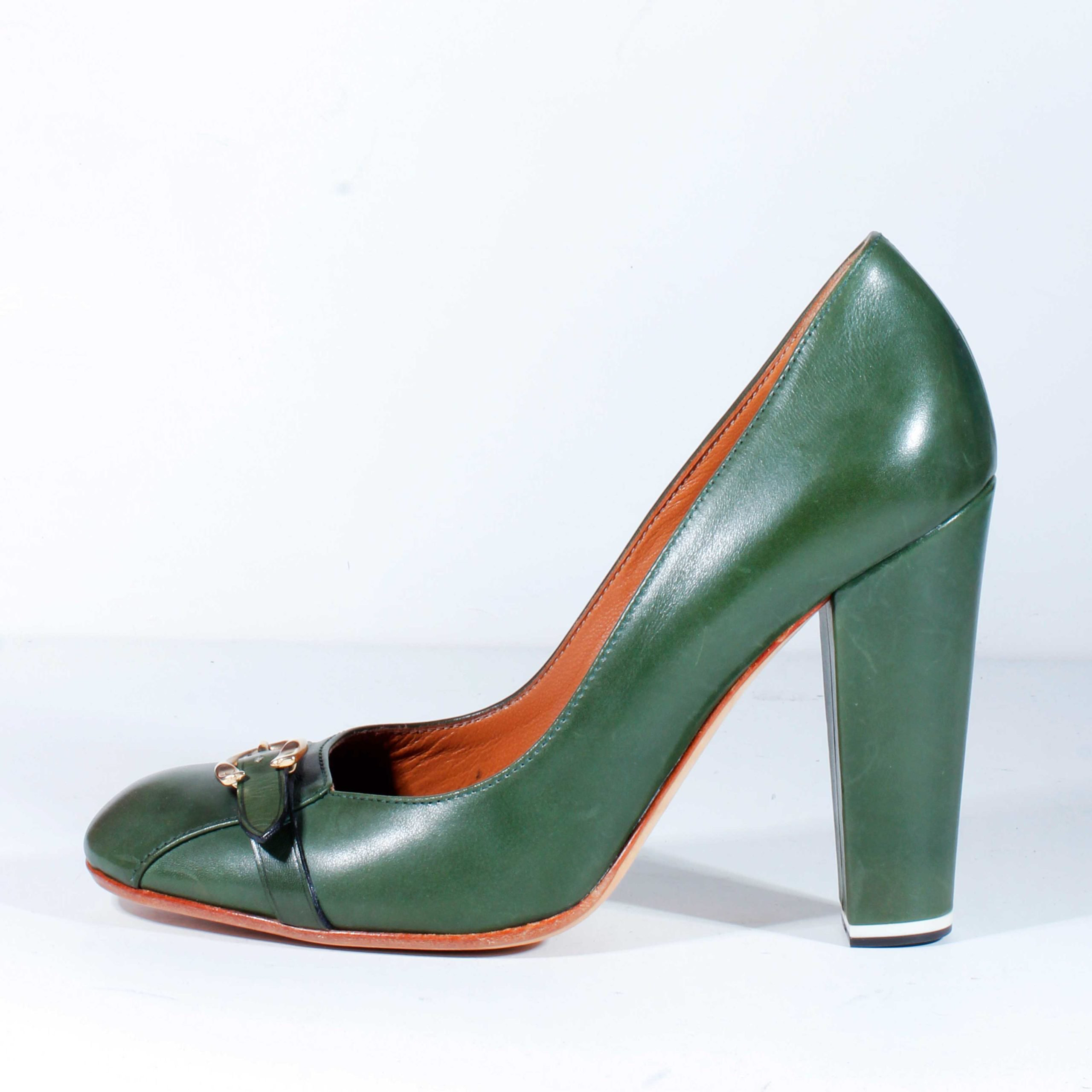 Туфли Moreschi 62282 D24 F.DO Antonella Cuoio Prince 620 green 36,5