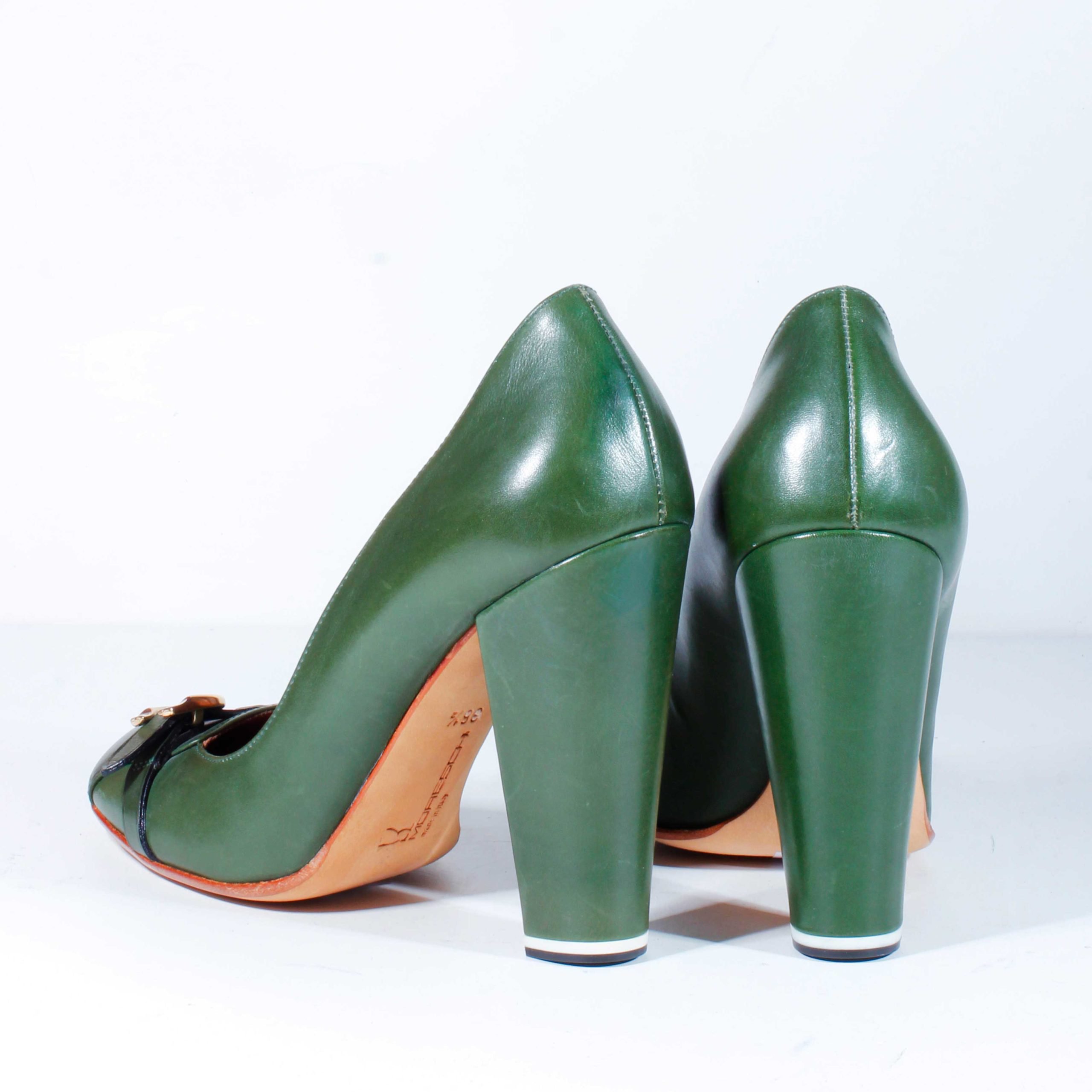 Туфли Moreschi 62282 D24 F.DO Antonella Cuoio Prince 620 green 36,5