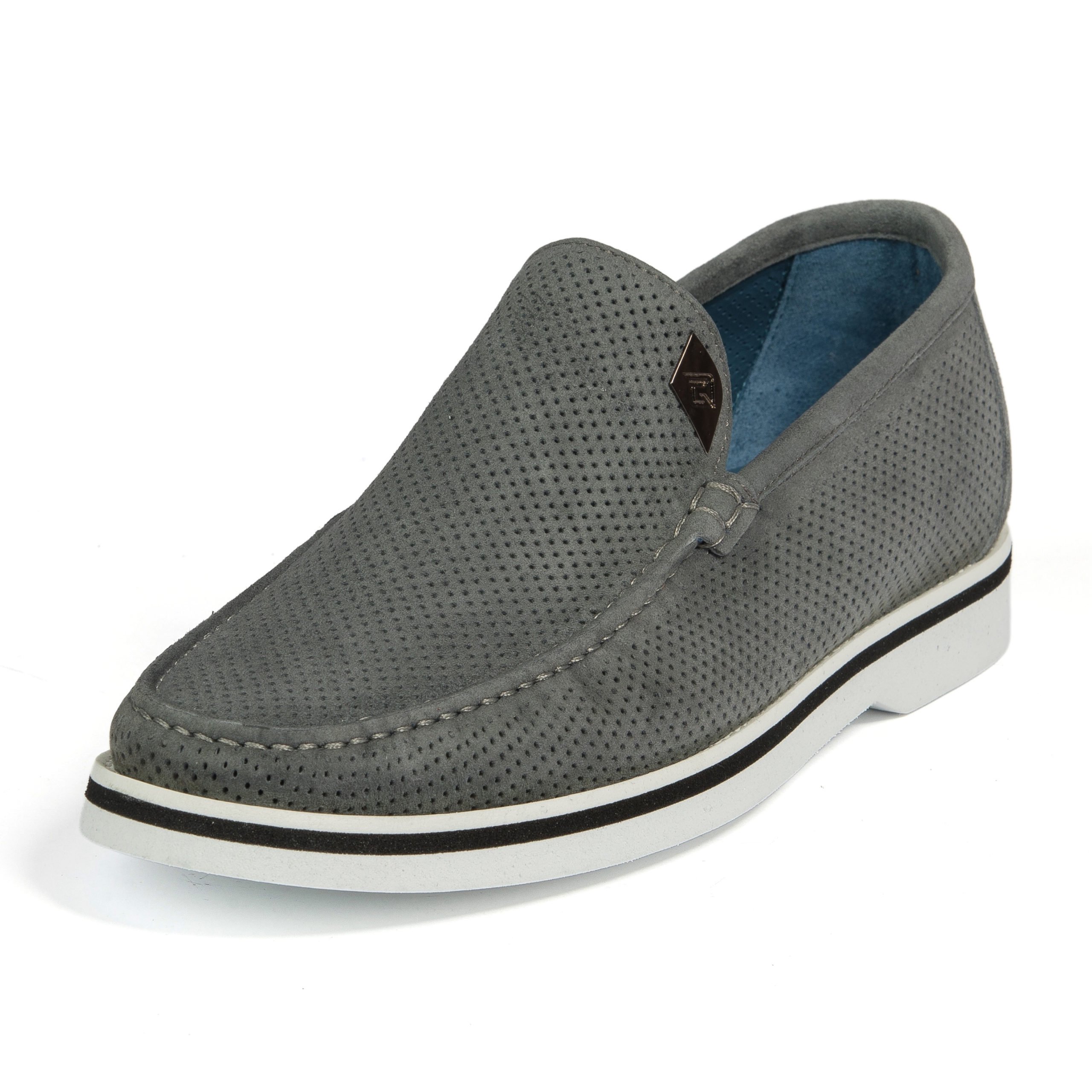 Мокасины Lucaguerrini 11908MAGNETE grey 44