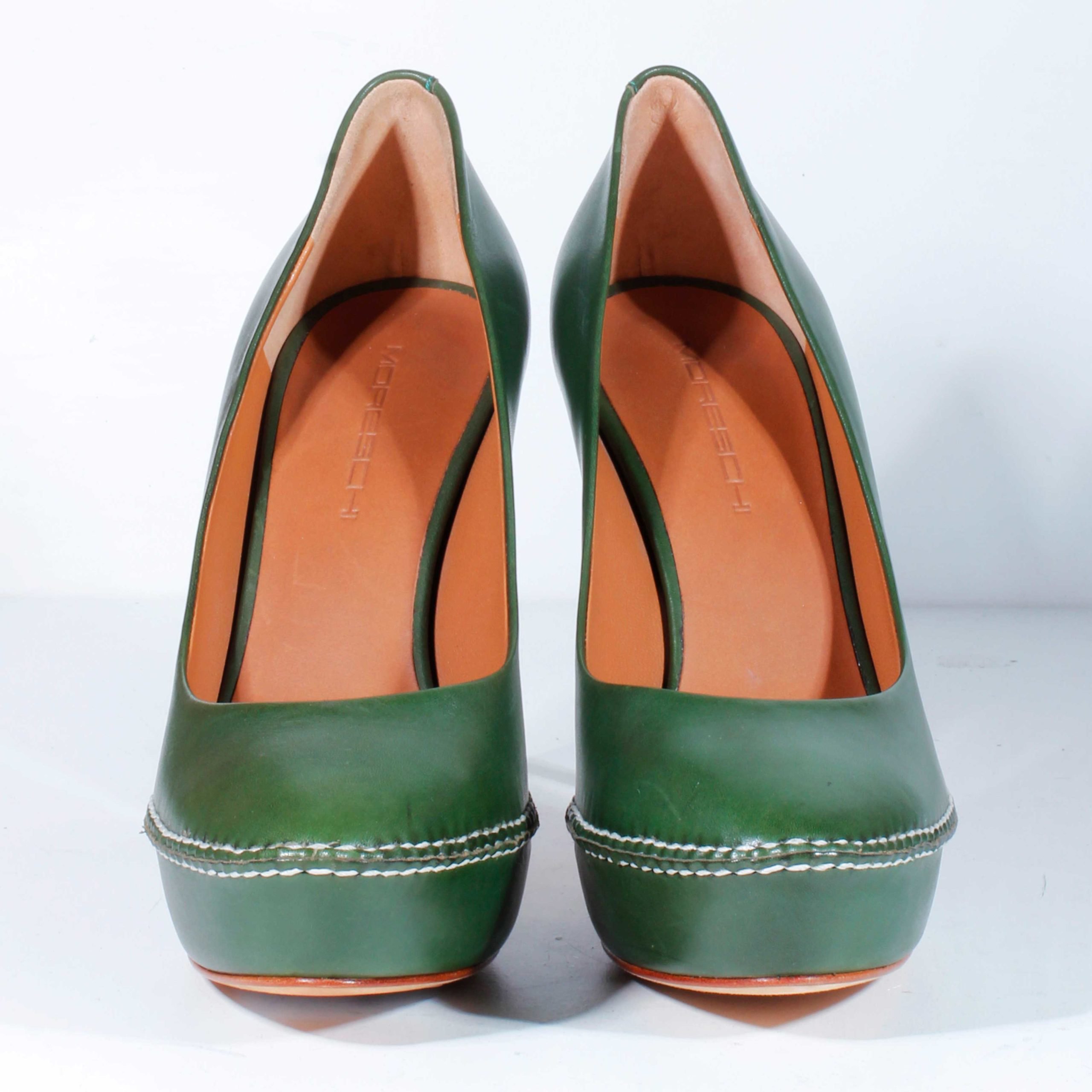 Туфли Moreschi 62259 D67 F.DO Arianna Cuoio Prince 620 green 37