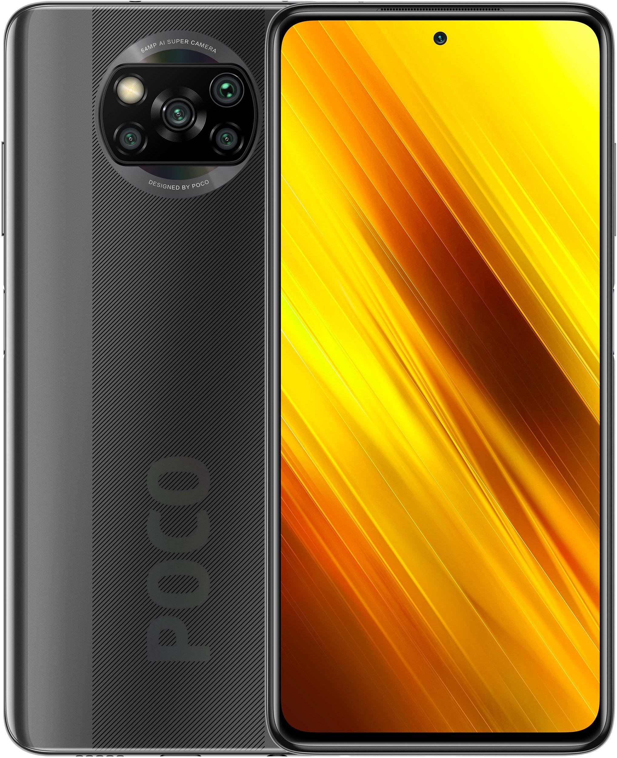 Смартфон Xiaomi Poco X3 64Gb Shadow Gray купить,NaN