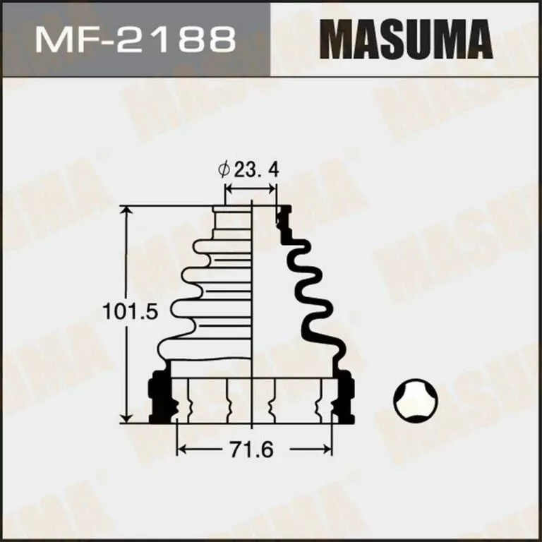 Пыльник шруса Masuma MF-2188 / 04427-33040 / 04438-42101