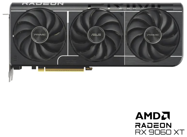 Видеокарта ASUS PRIME RX 9060 XT PRIME OC 16GB GDDR6, PRIME-RX9060XT-O16G 16 Гб
