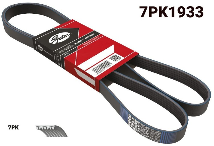 Ремень поликлиновый Gates 7PK 1933 купить,NaN