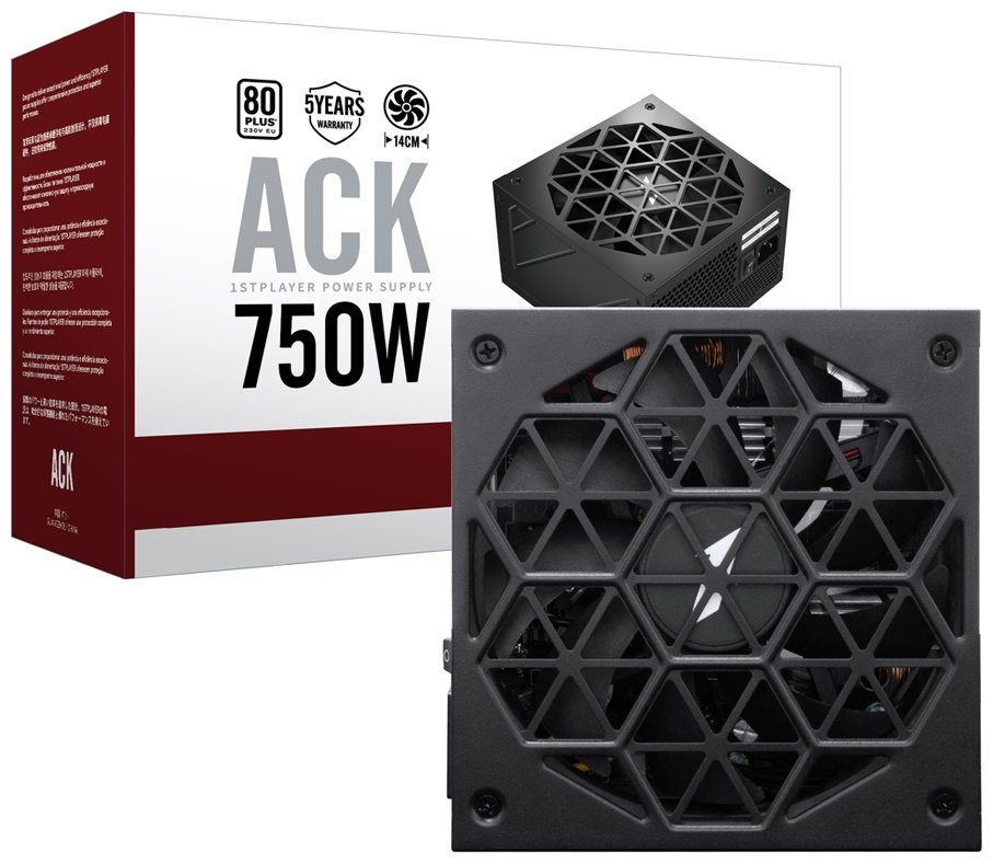 Блок питания 1STPLAYER HA-750BA2 BLACK 750 Вт