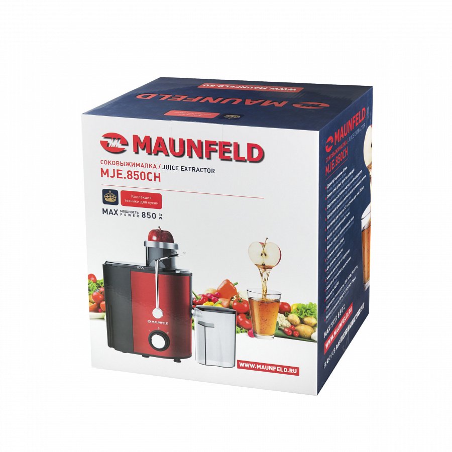 Соковыжималка Maunfeld MJE 850CH красная - ForteMarket Соковыжималка Maunfeld MJE 850CH красная купить,0