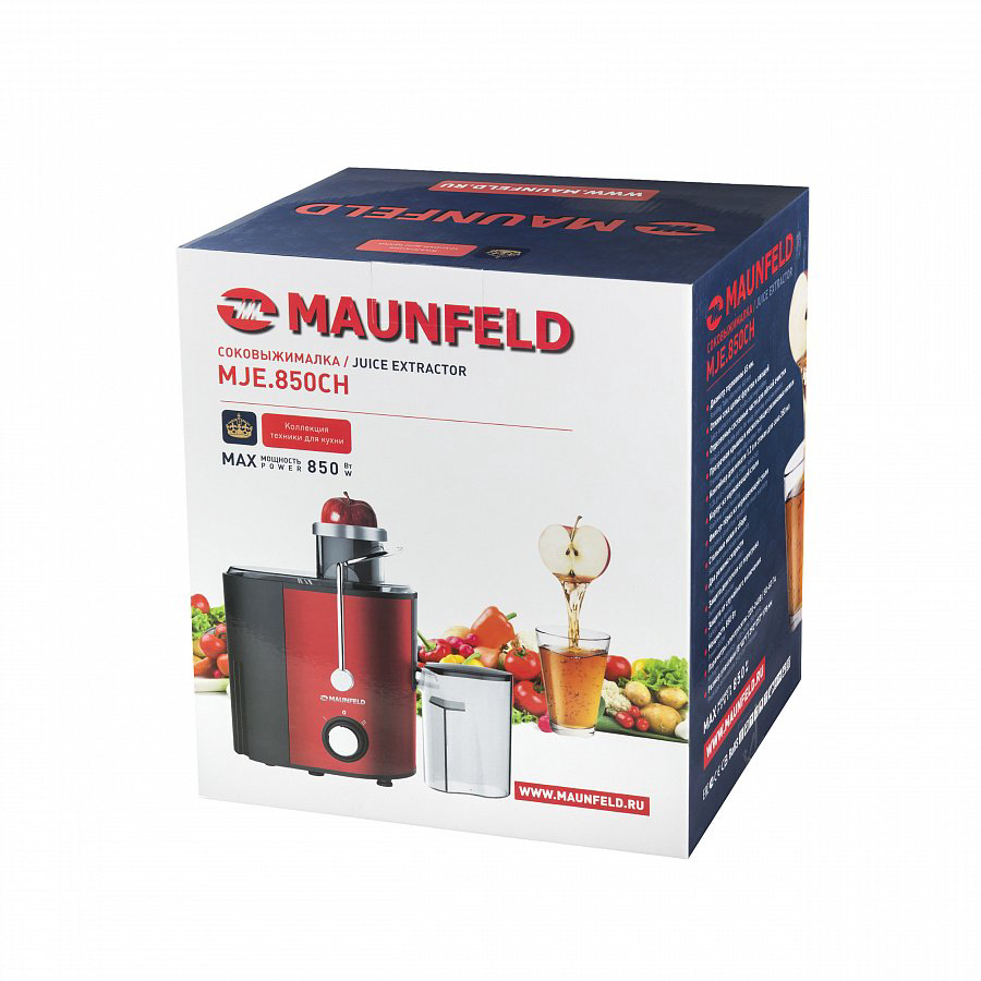 Соковыжималка Maunfeld MJE 850CH красная купить,NaN