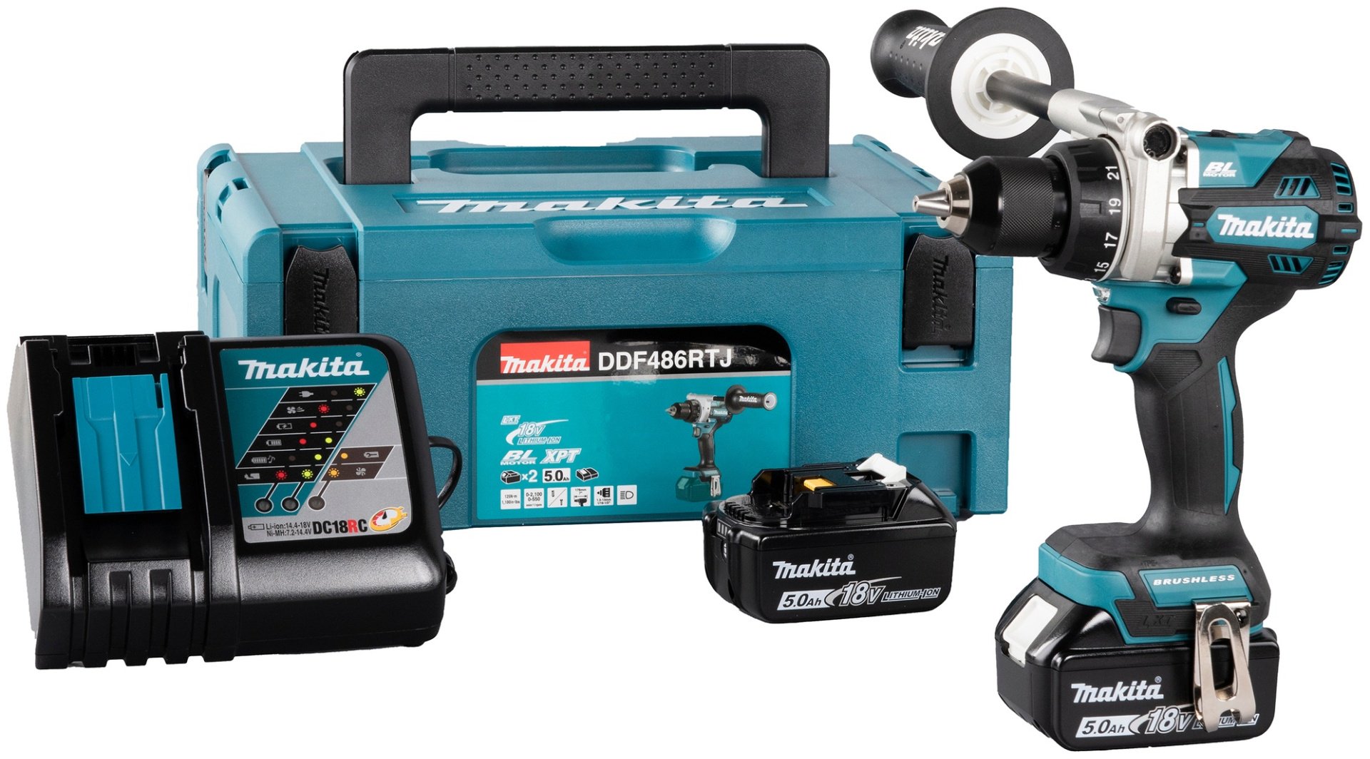 Makita дрель-шуруповерт DDF486RTJ купить,NaN